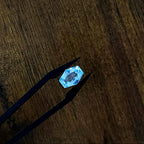 Aquamarijn 9.4x7.1x4.5 mm | gef. zeshoek| LE0057