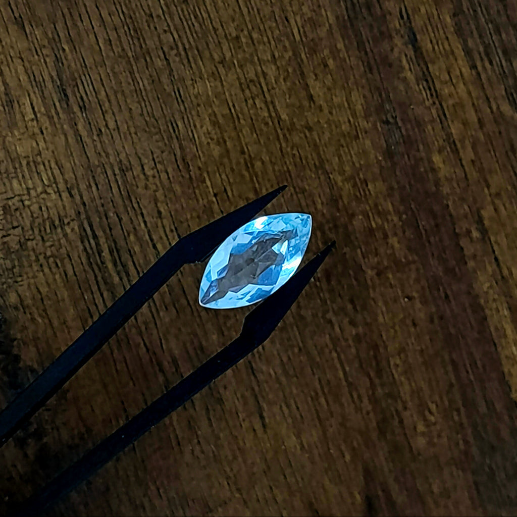 Aquamarijn 16x8x4.8 mm | gef. markies | LE0058