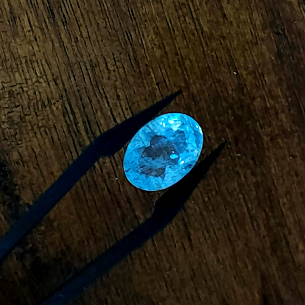 Aquamarijn 12.5x8.7x5 mm | gef. ovaal | LE0054