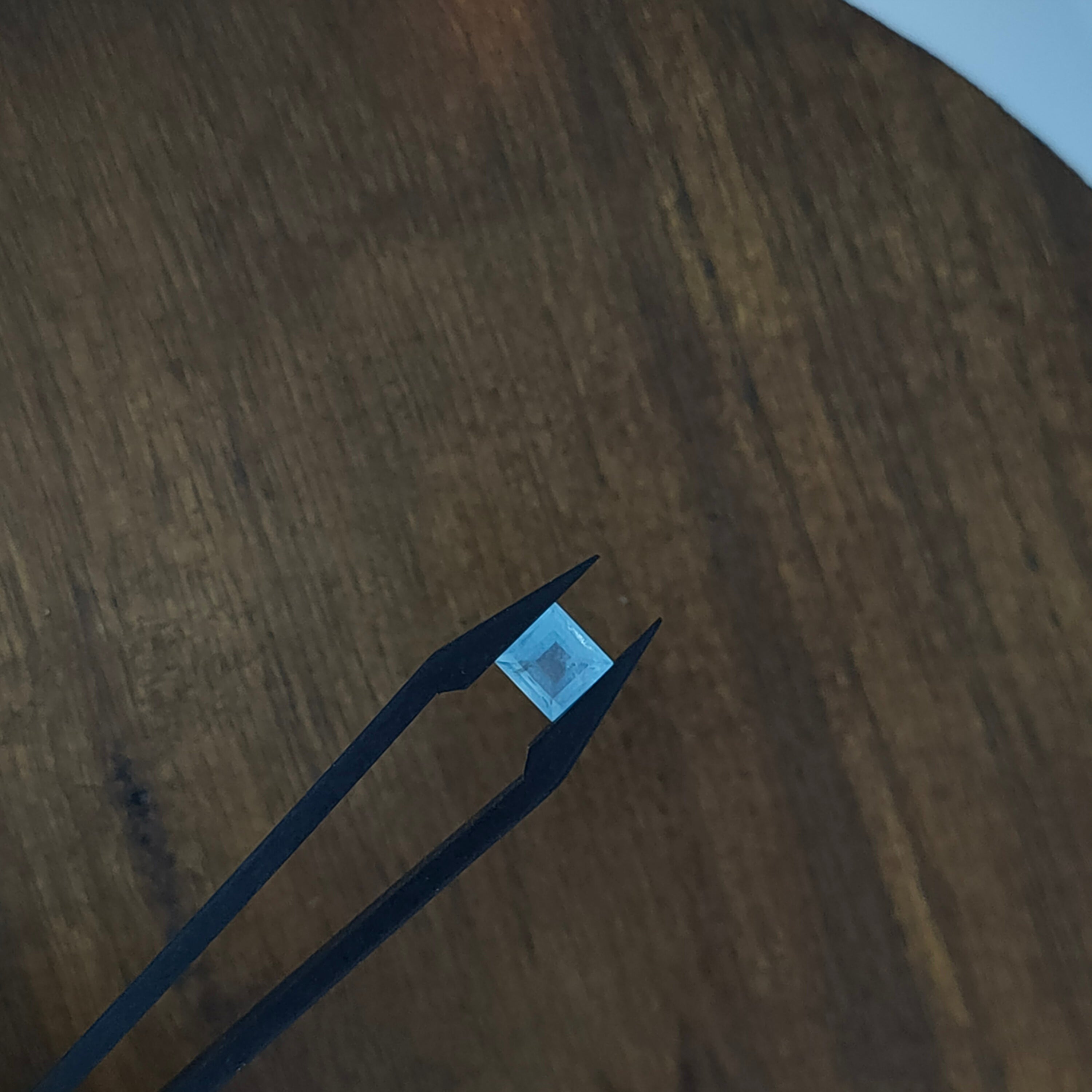 Aquamarijn 5.9x4 mm | gef. carre | LE0062