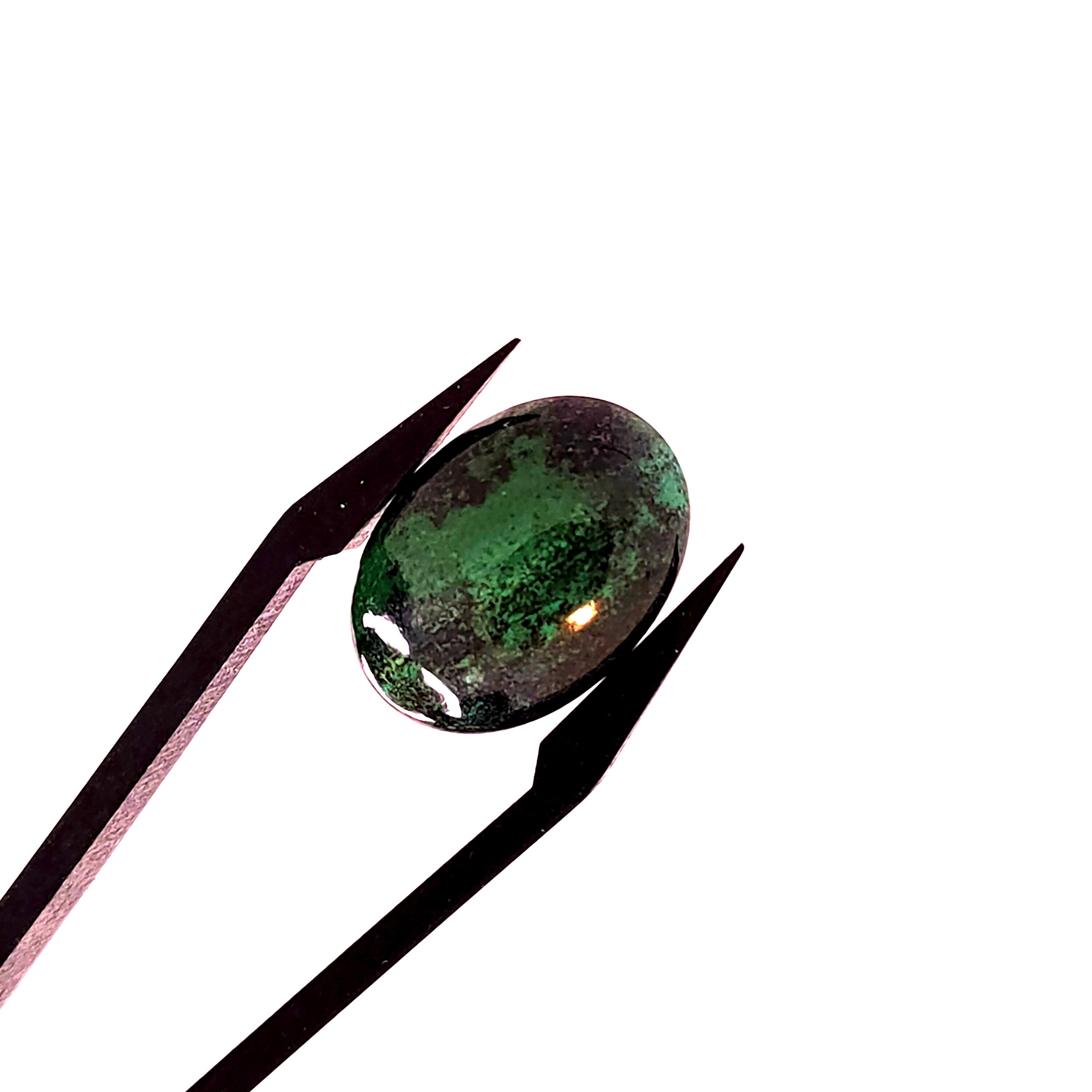 Azuriet 13.3x18.2x4.6 | cab. ovaal | LE0080