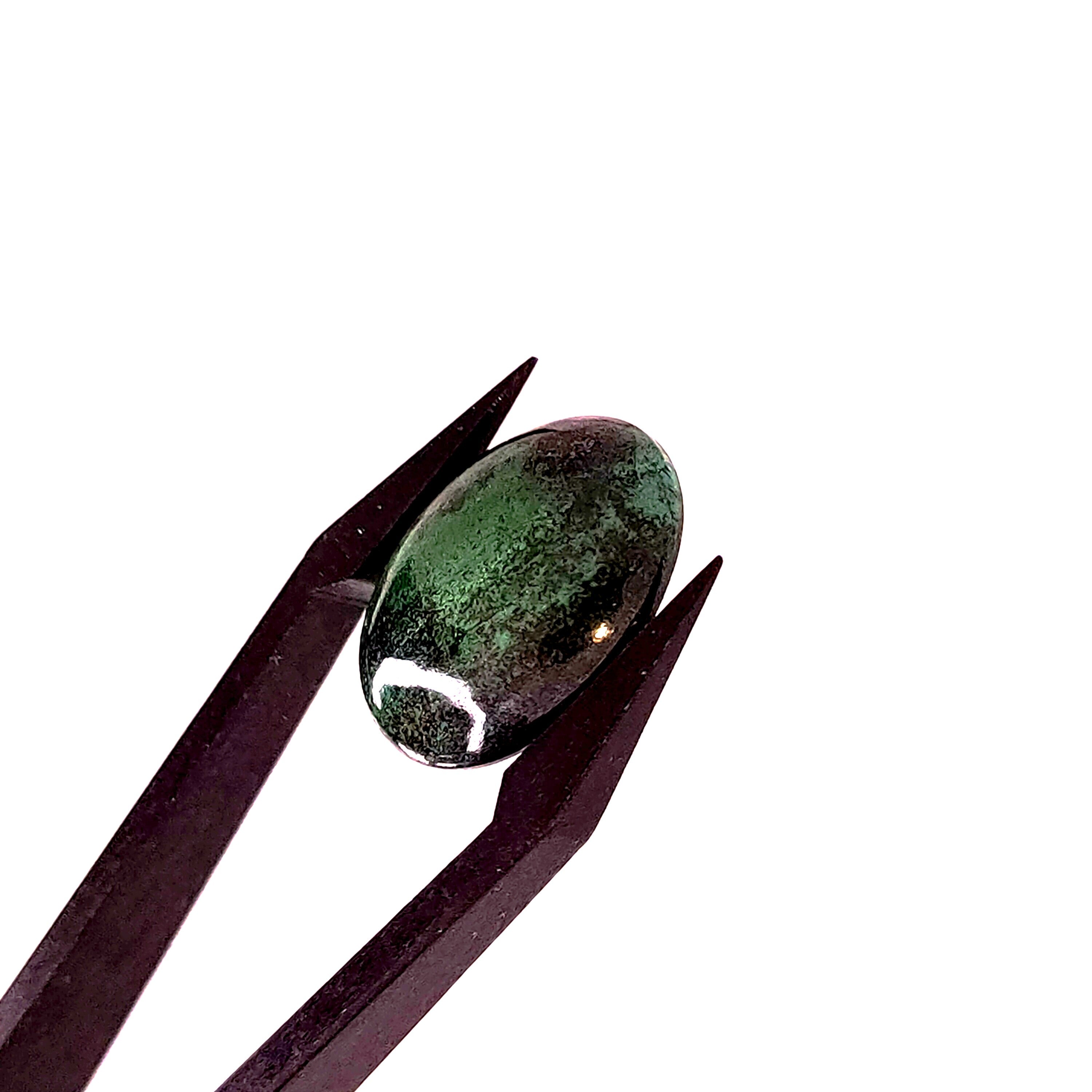 Azuriet 13.3x18.2x4.6 | cab. ovaal | LE0080