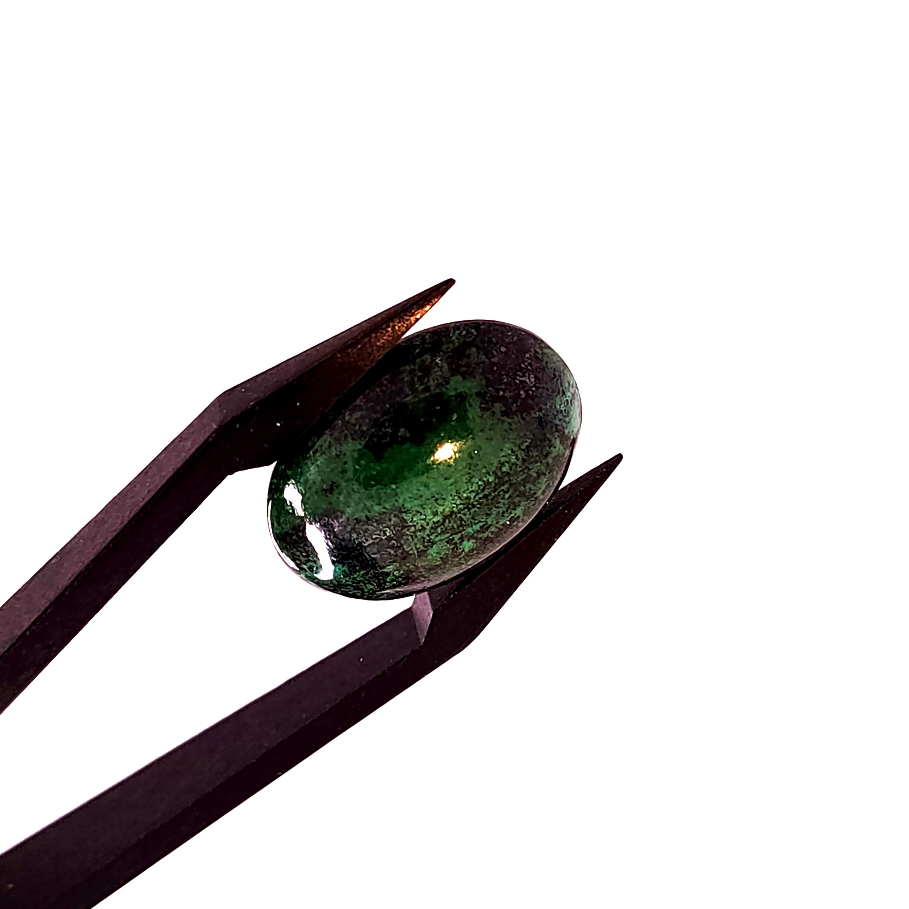 Azuriet 13.3x18.2x4.6 | cab. ovaal | LE0080