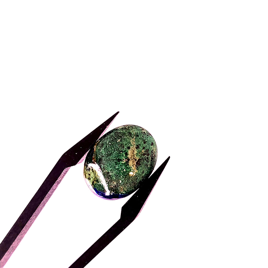 Azuriet 12x16x4.6 | cab. ovaal | LE0081