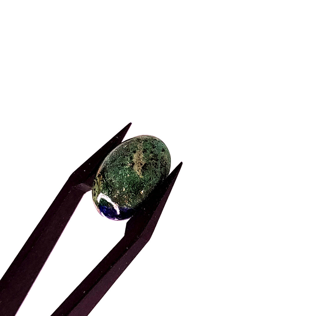 Azuriet 12x16x4.6 | cab. ovaal | LE0081