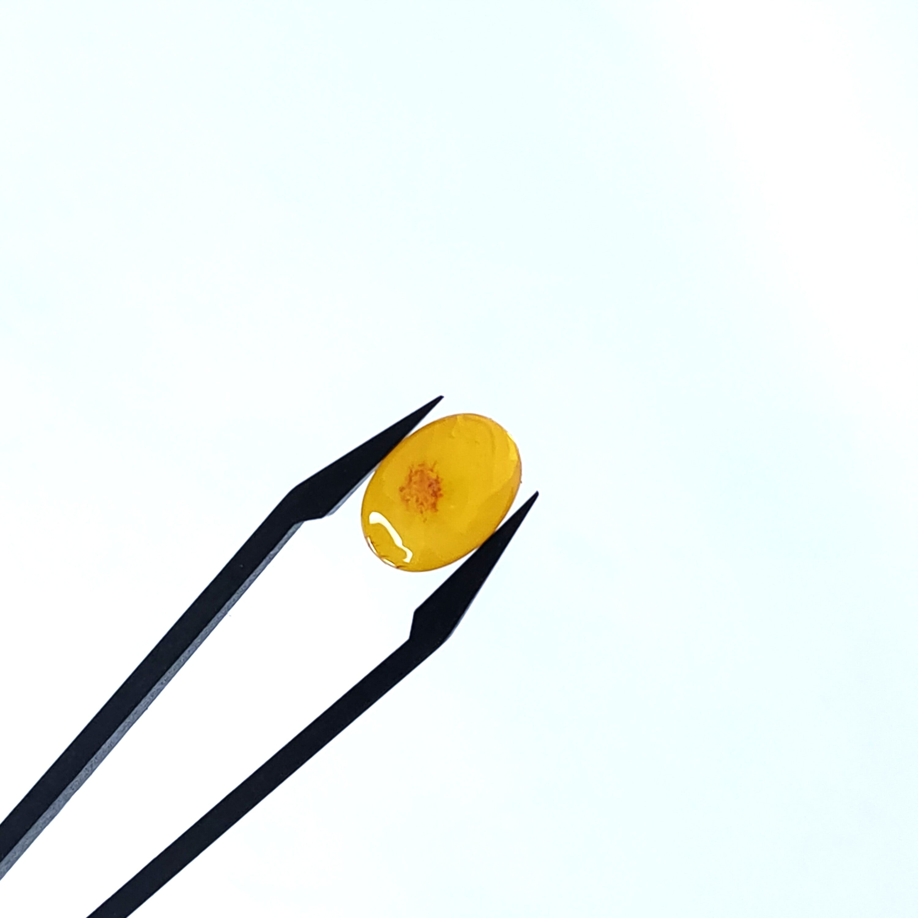 Barnsteen 10x14x3.9 mm | cab. ovaal | LE0086