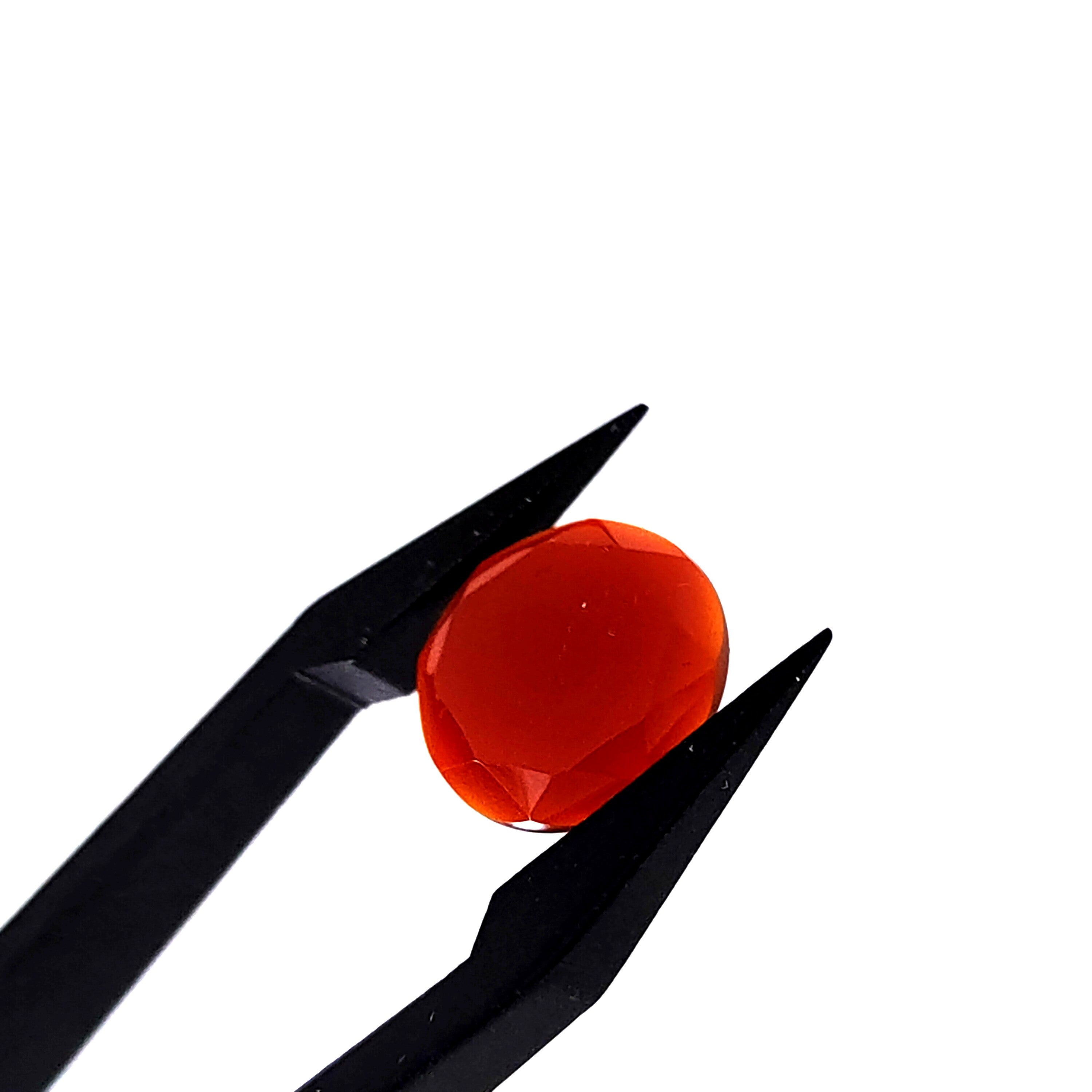 Carneool 10.9x2.4 mm | cab. roos rond | LE0109