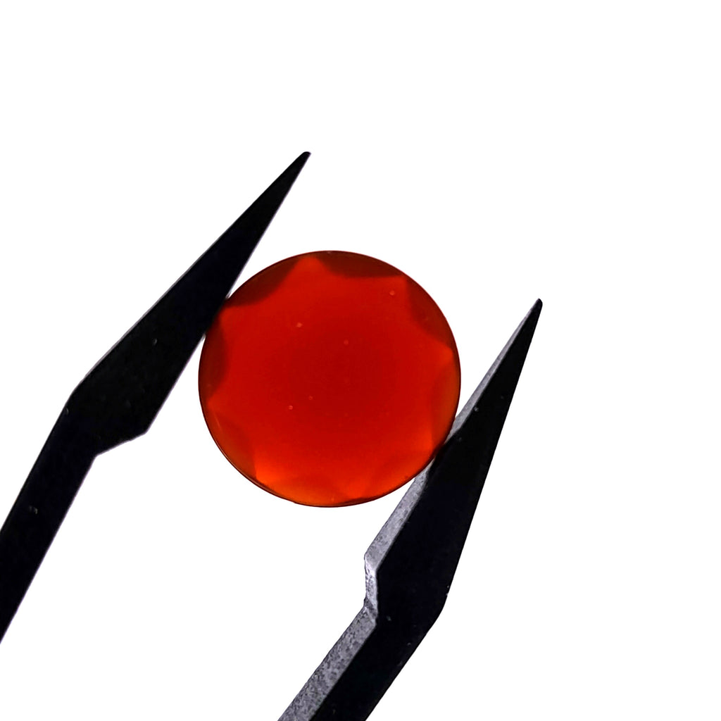 Carneool 10.9x2.4 mm | cab. roos rond | LE0109