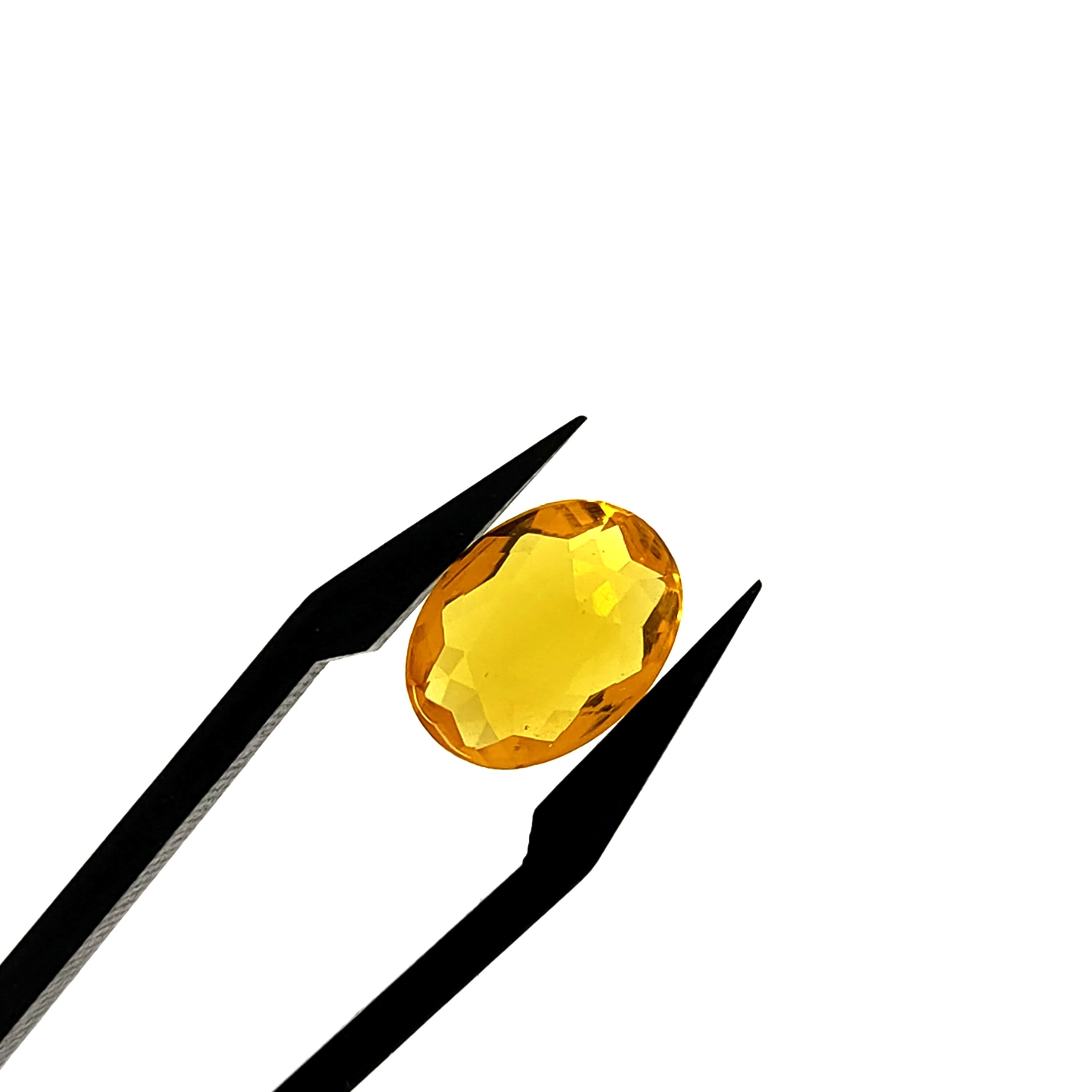 Citrien 9.5x12.5x5 mm | gef. ovaal | LE0139