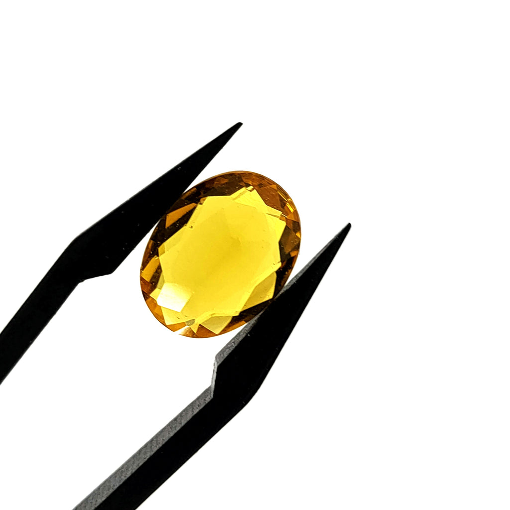 Citrien 9.5x12.5x5 mm | gef. ovaal | LE0139