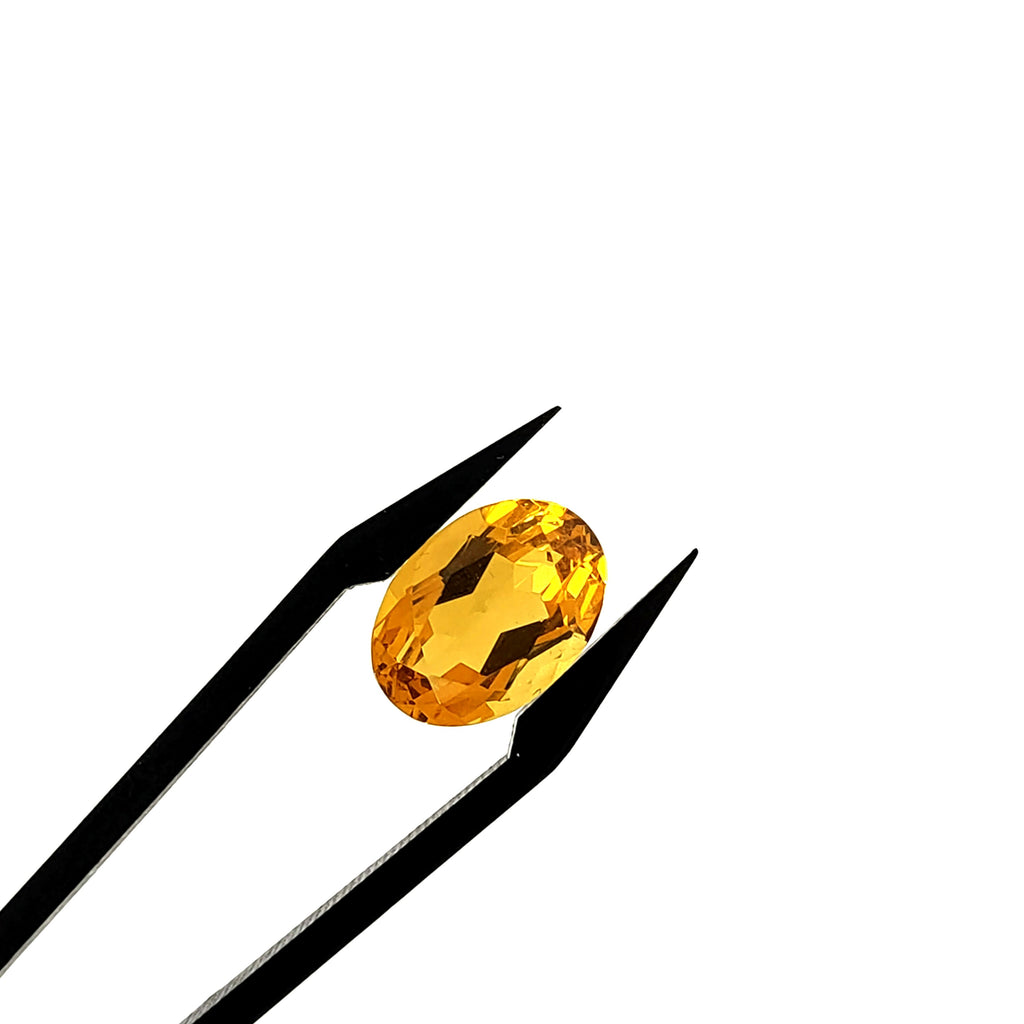 Citrien 10x14x7.5 mm | gef. ovaal | LE0150