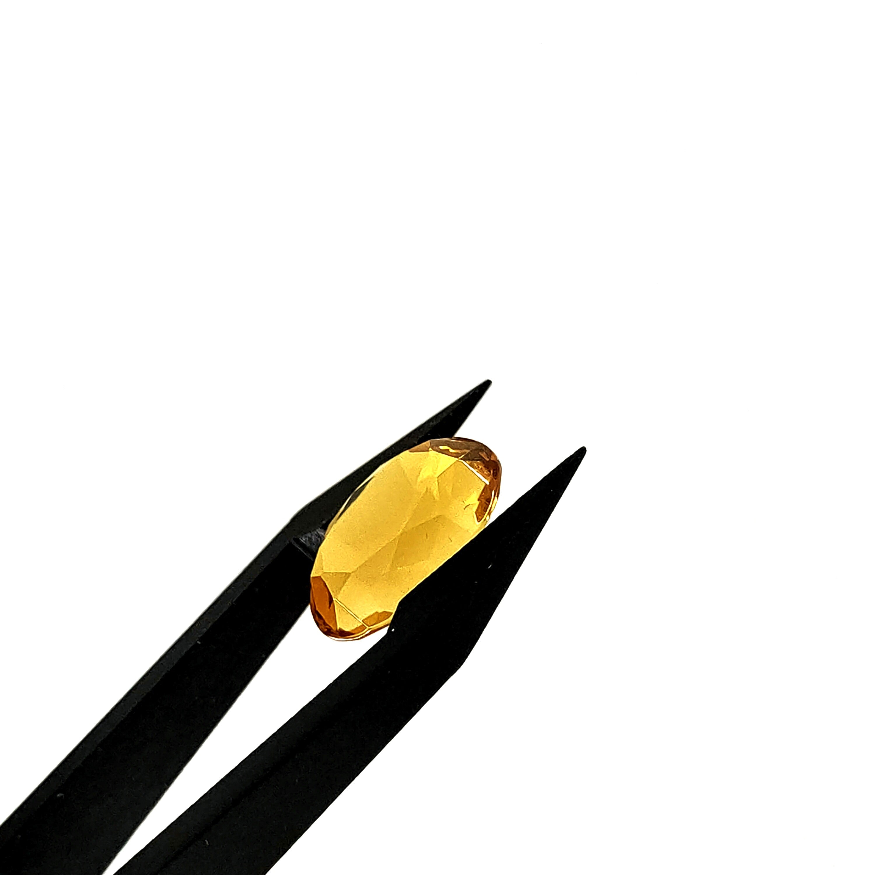 Citrien 10x14x7.5 mm | gef. ovaal | LE0150