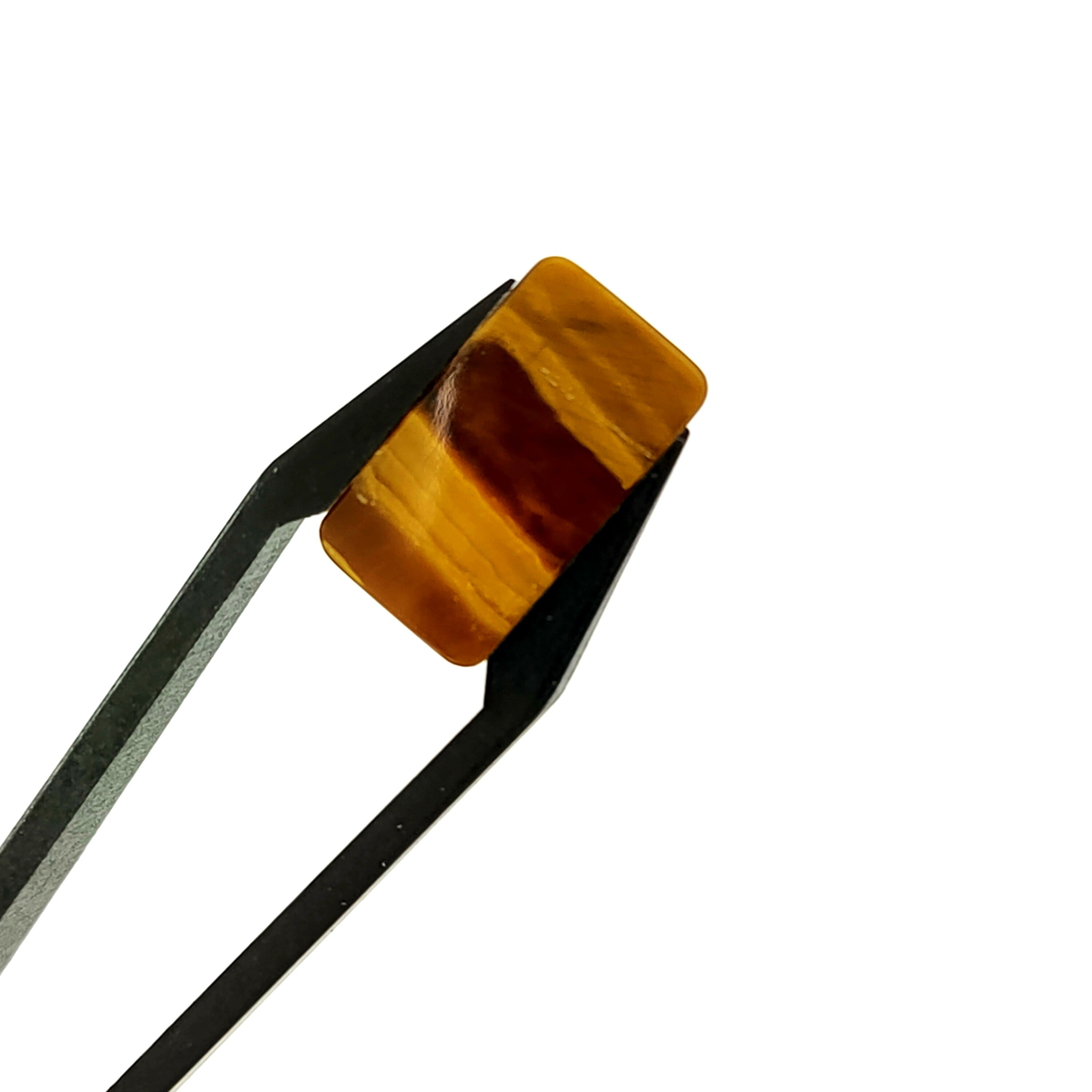 Tijgeroog 9.6x17x1.8  | plaat rechthoekig | LE0168