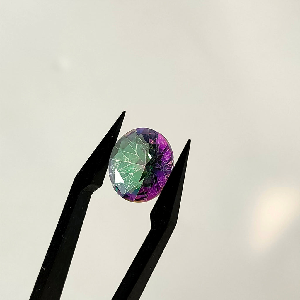LE431 | Mystic kwarts | 10x5 mm | gef. rond