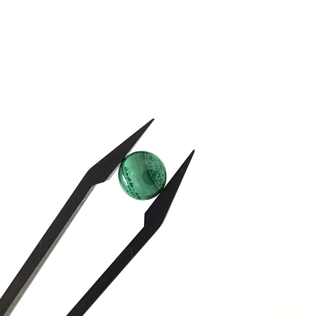 Malachiet 8.3x4.4 mm | freeform rond  | LE425