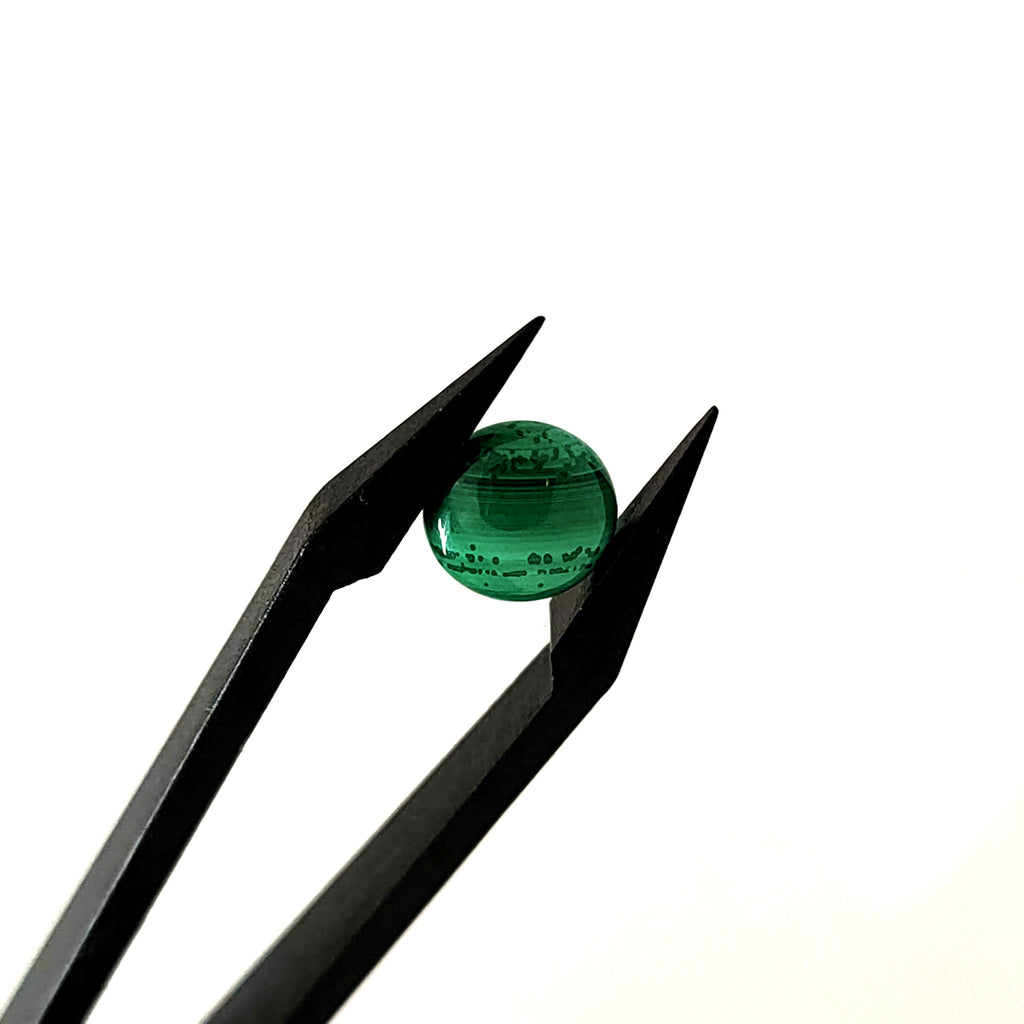 Malachiet 8.3x4.4 mm | freeform rond  | LE425