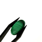 Malachiet 10x18x2.7 mm | cab. ovaal | LE421