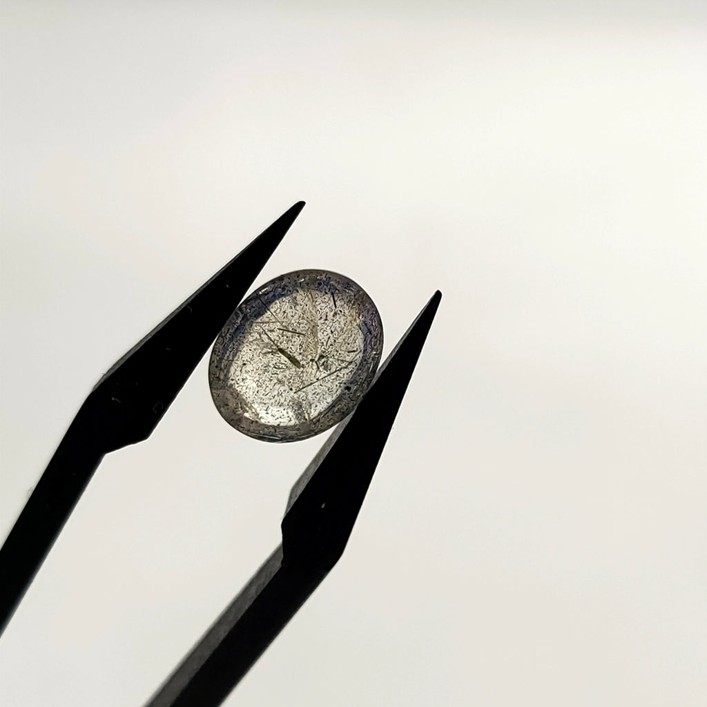 Labradoriet | 7.2x9.1x3.5 mm | cab. ovaal | LE381