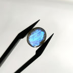 Labradoriet | 9x11.3x5.8 mm | gef. ovaal | LE372