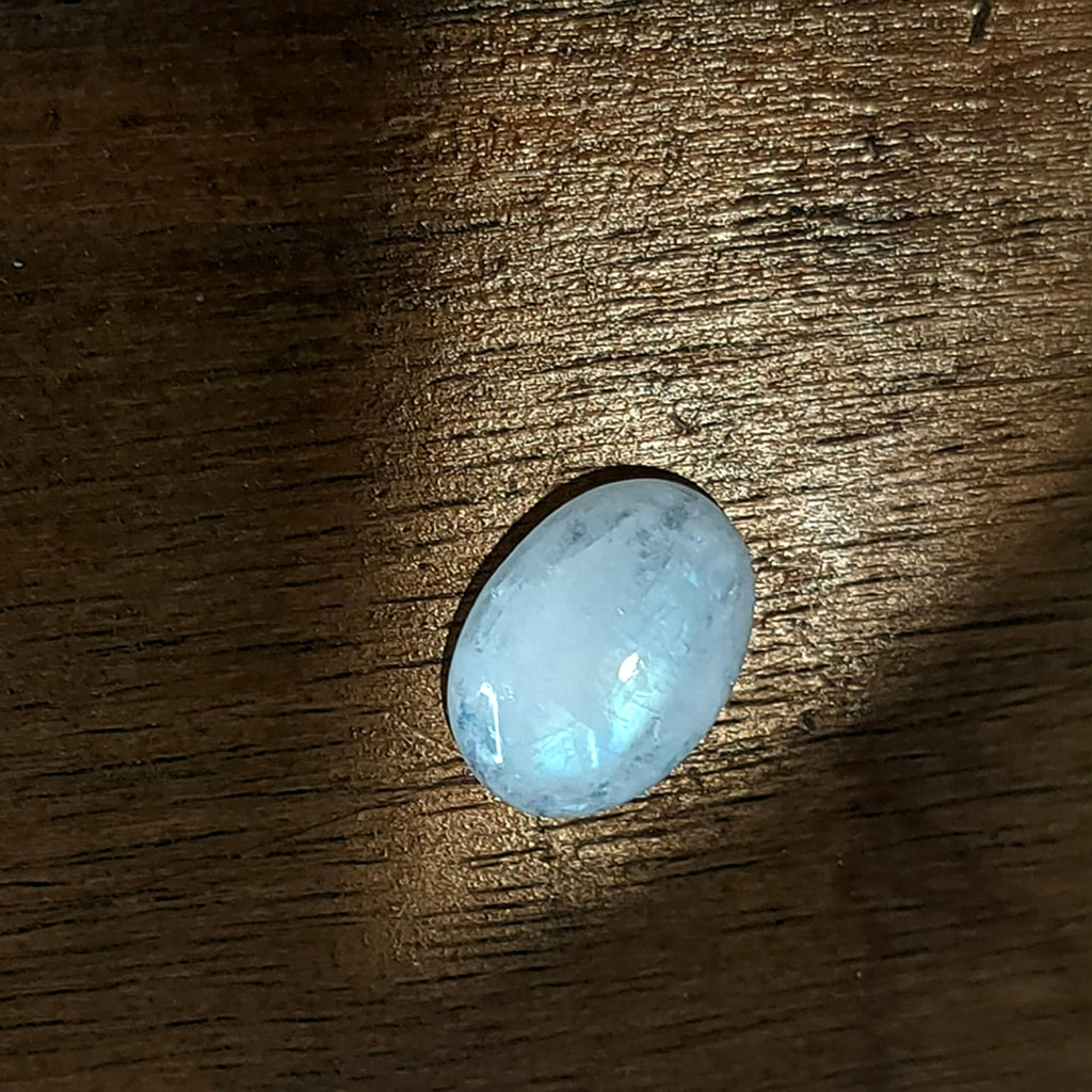 Maansteen 11x15x 5.5 mm | cab. ovaal  | LE296
