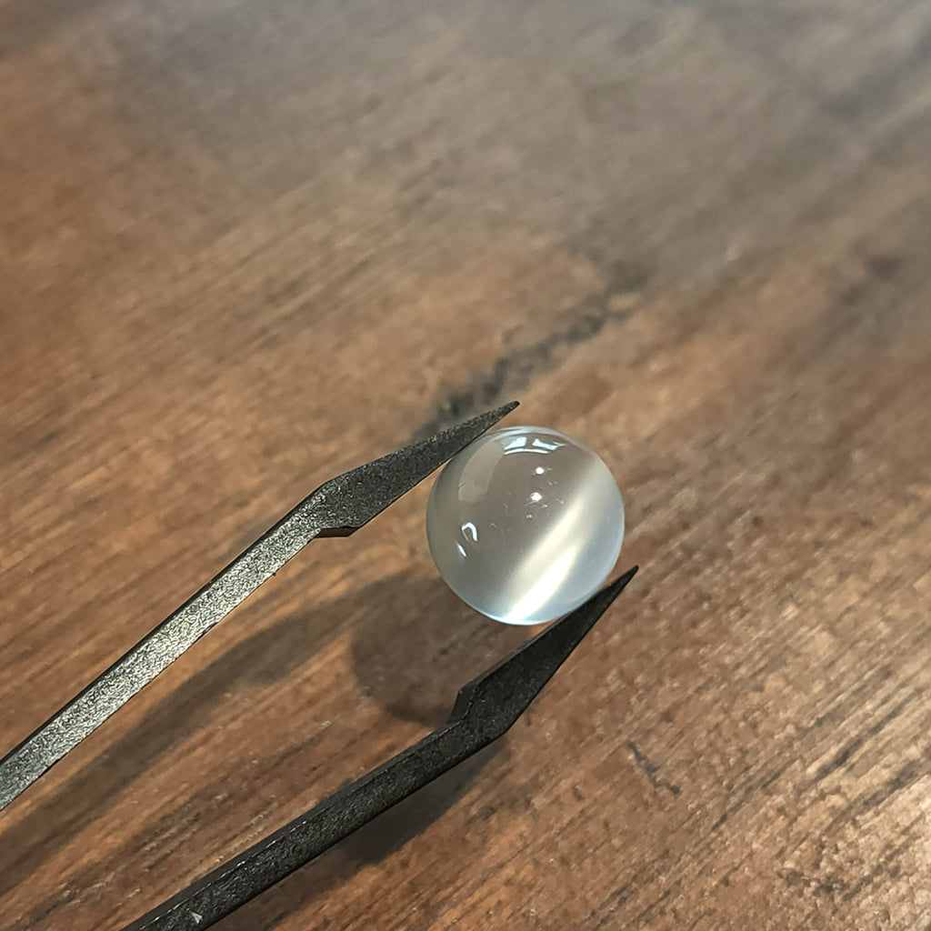 Maansteen 12x7.6mm | cab. rond | LE303