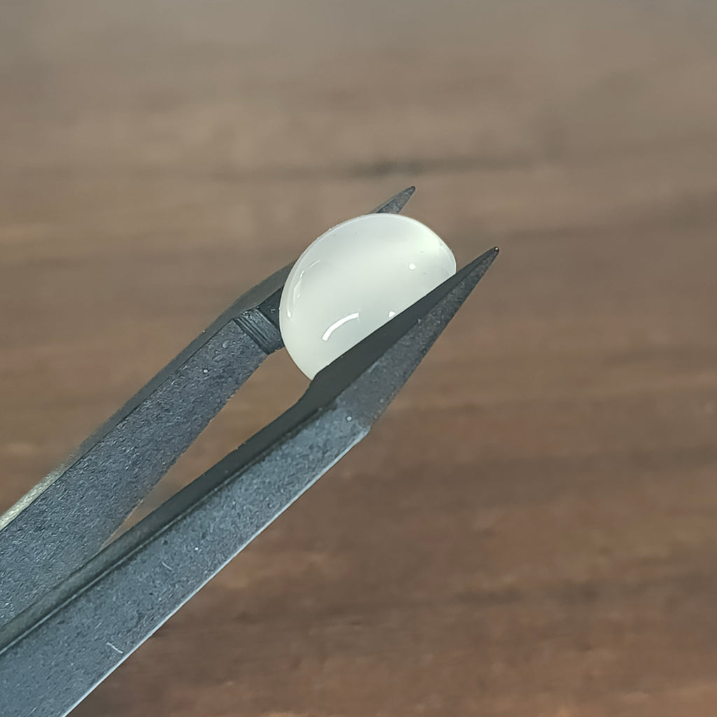 Maansteen 12x 7mm | cab. rond | LE312