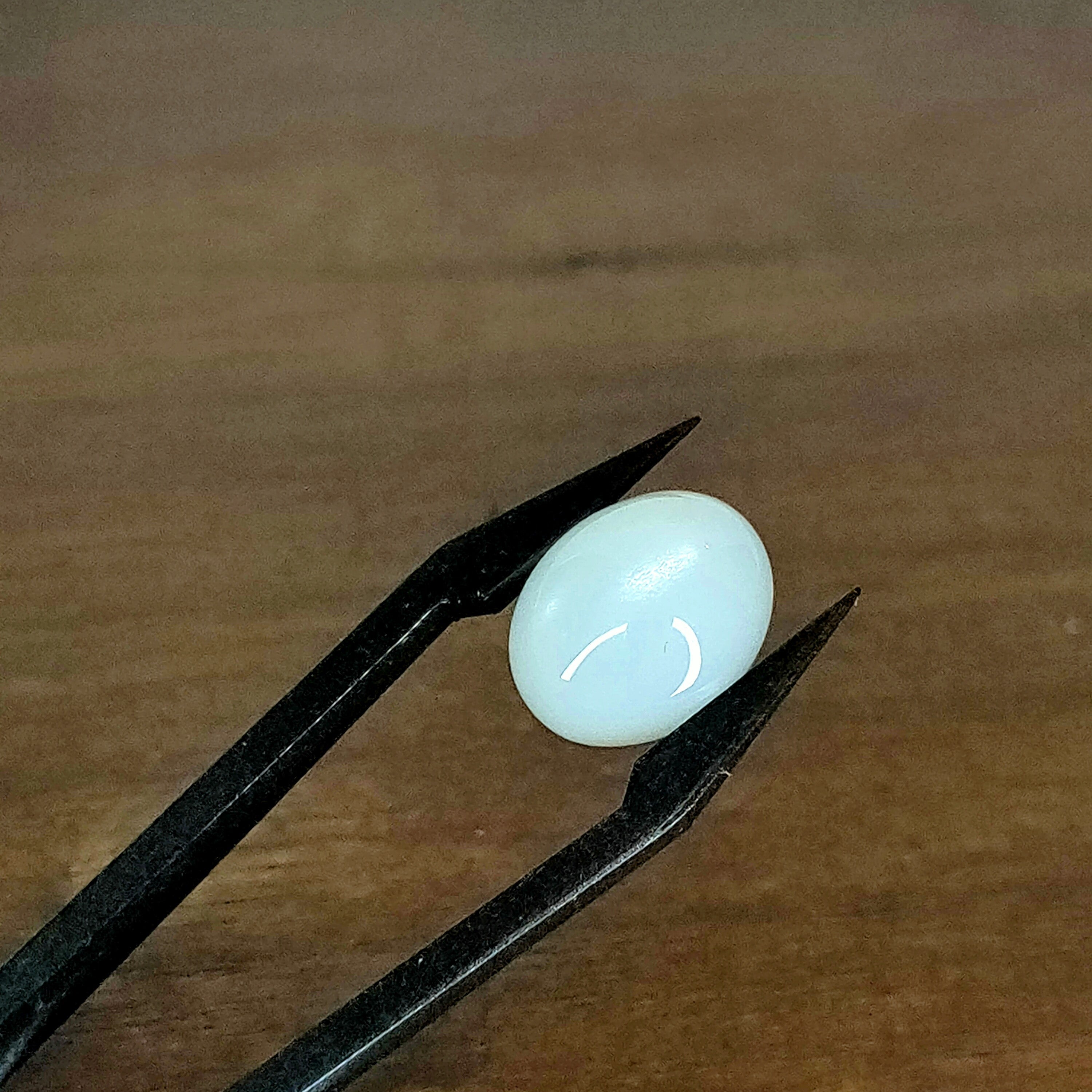 Maansteen 11x15.2x6.6 mm | cab. ovaal  | LE314