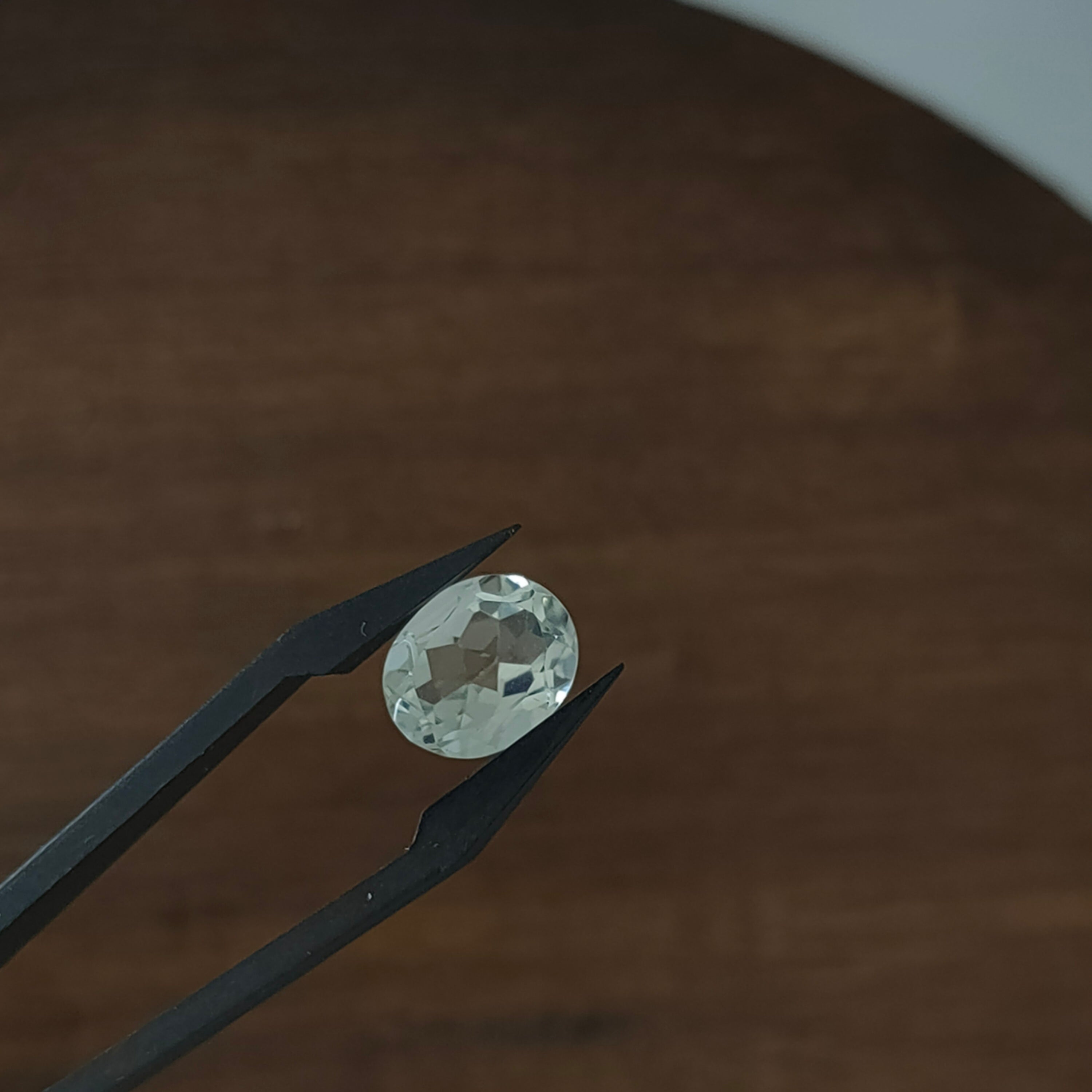 Prasioliet 9*11*5.6 | gef. Ovaal | LE362