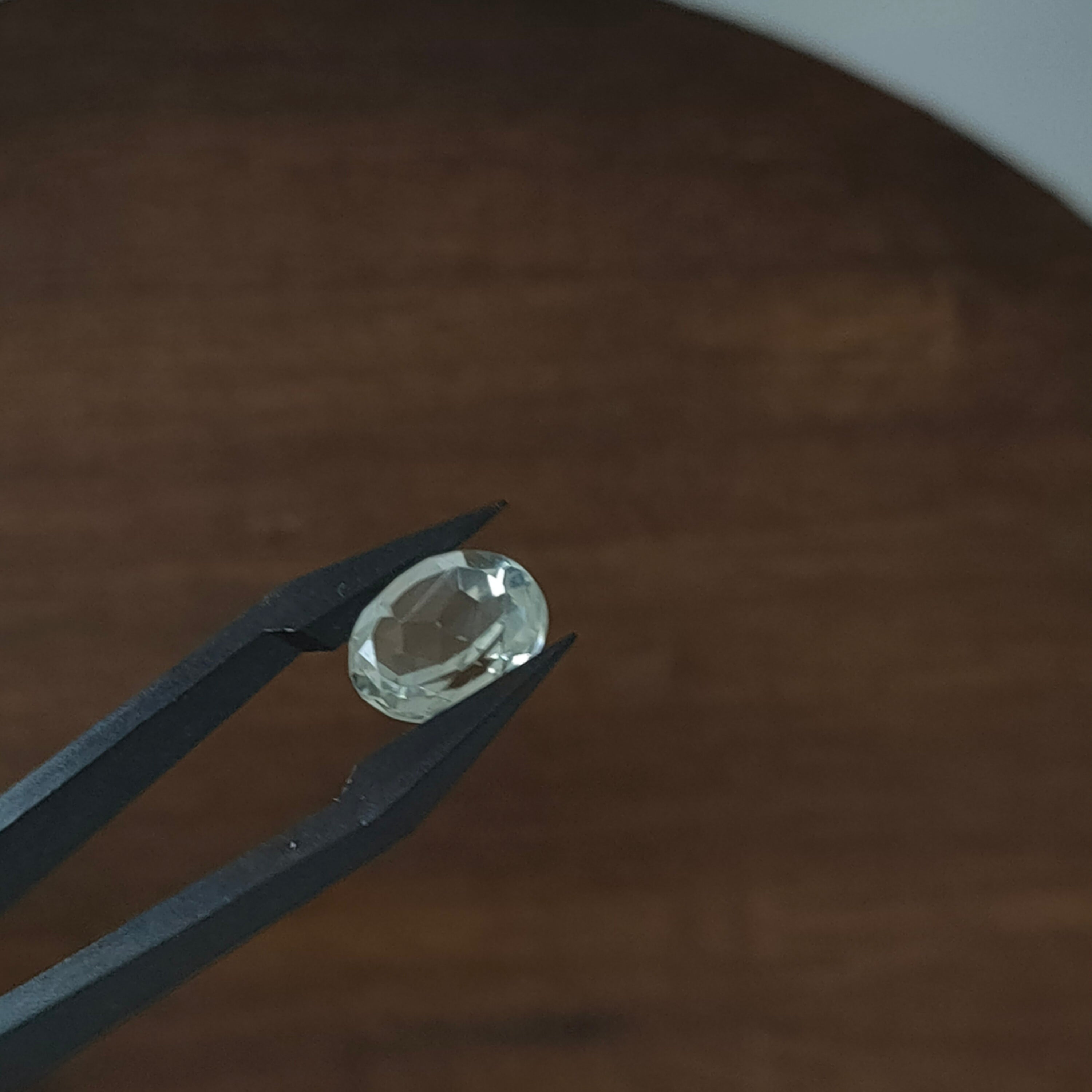 Prasioliet 9*11*5.6 | gef. Ovaal | LE362