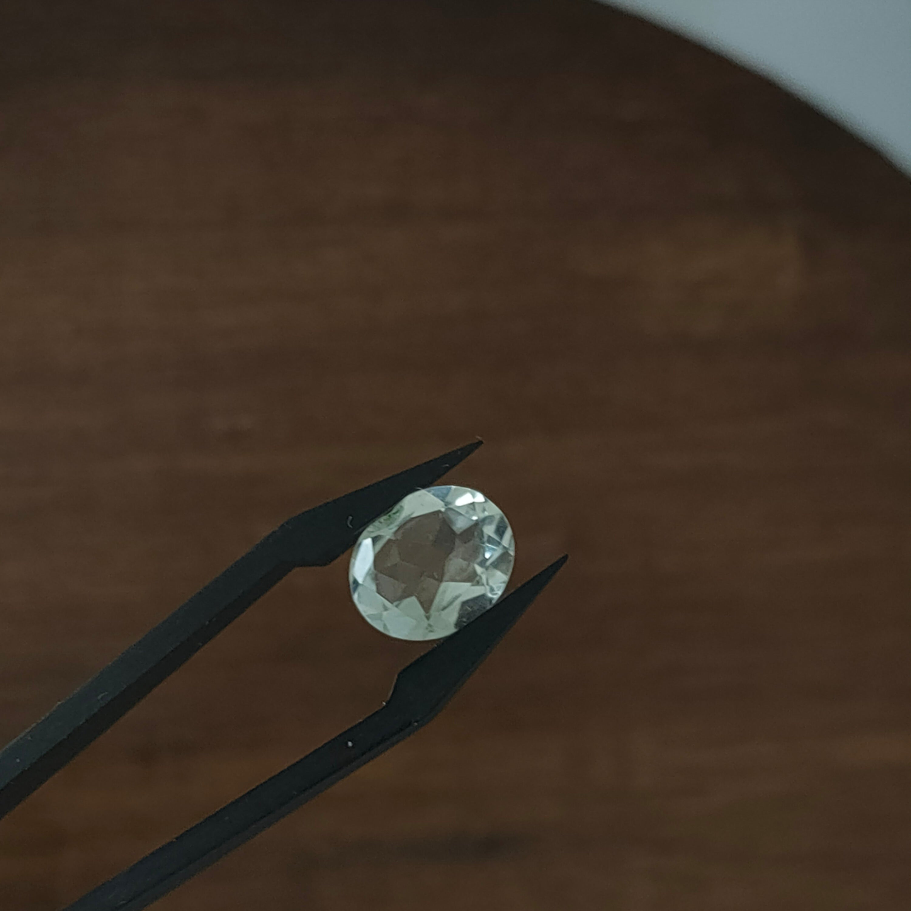 Prasioliet 9*11*5 | gef. Ovaal sample | LE363