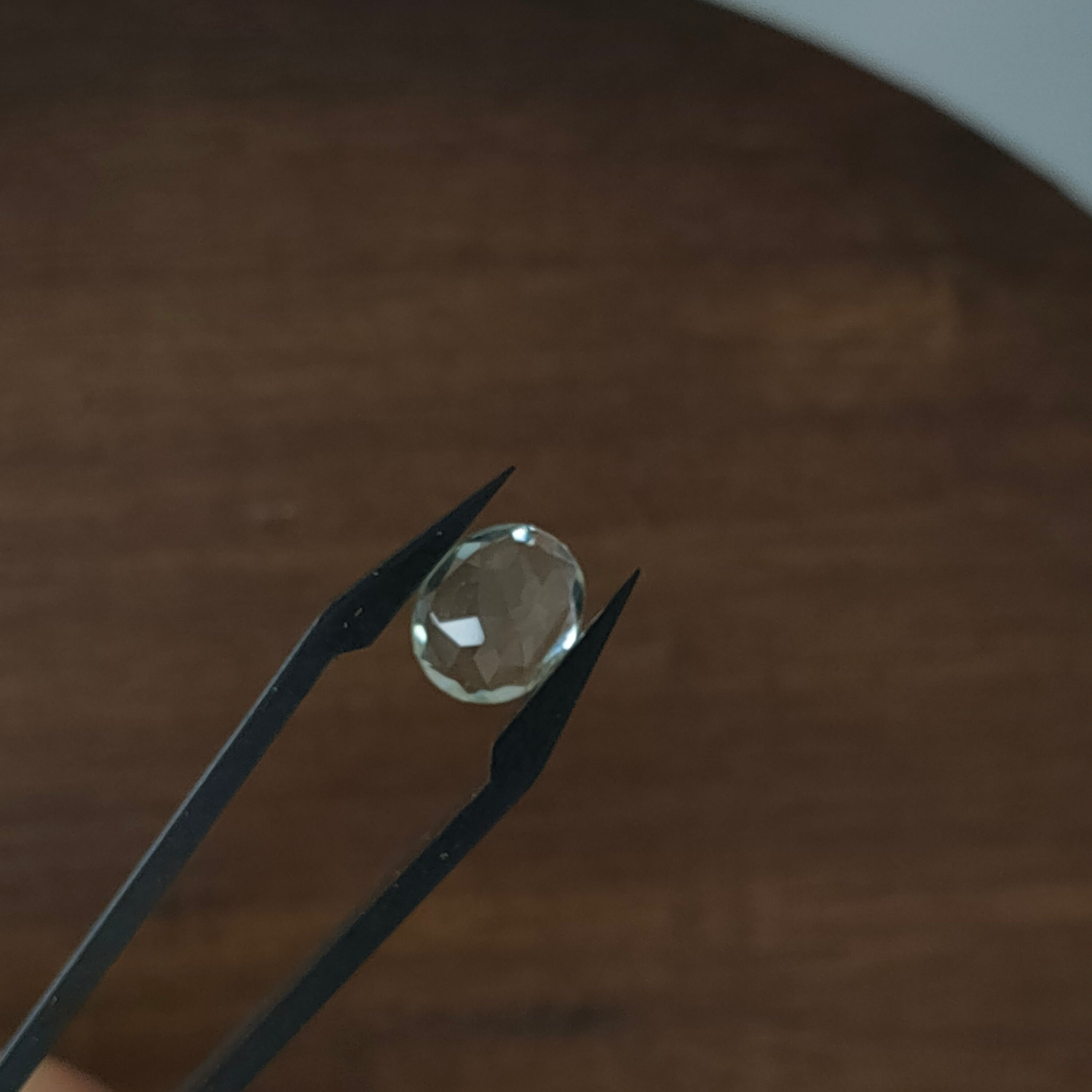 Prasioliet 9*11*5 | gef. Ovaal sample | LE363