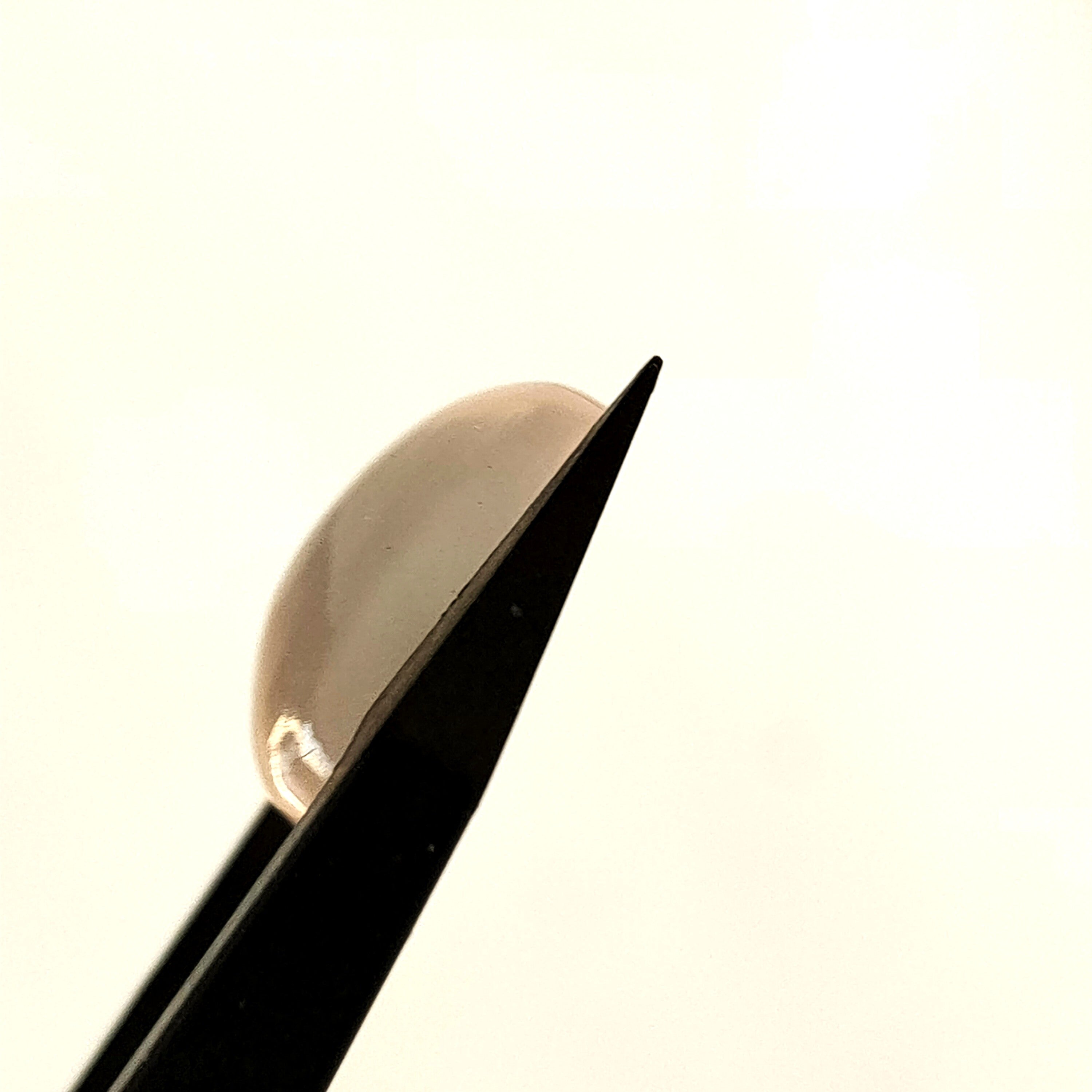 Rozekwarts 12*16*6.8 mm | cab. Ovaal  | LE274