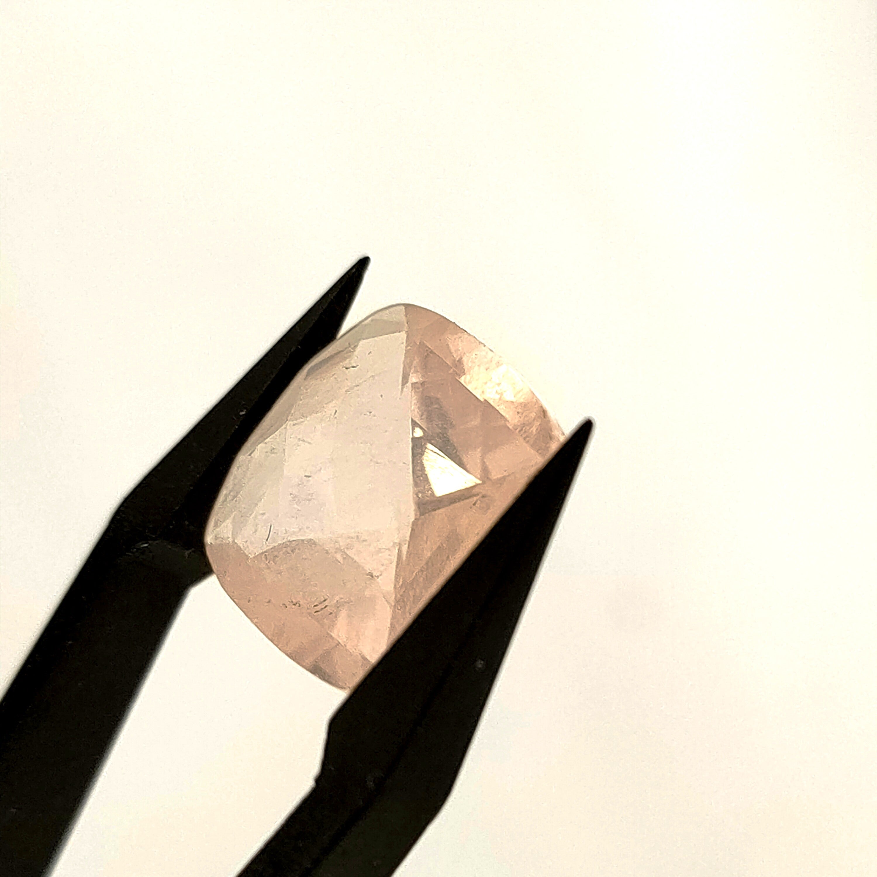 Rozekwarts 13*6.5 | gef. vierkant, rozen| LE275