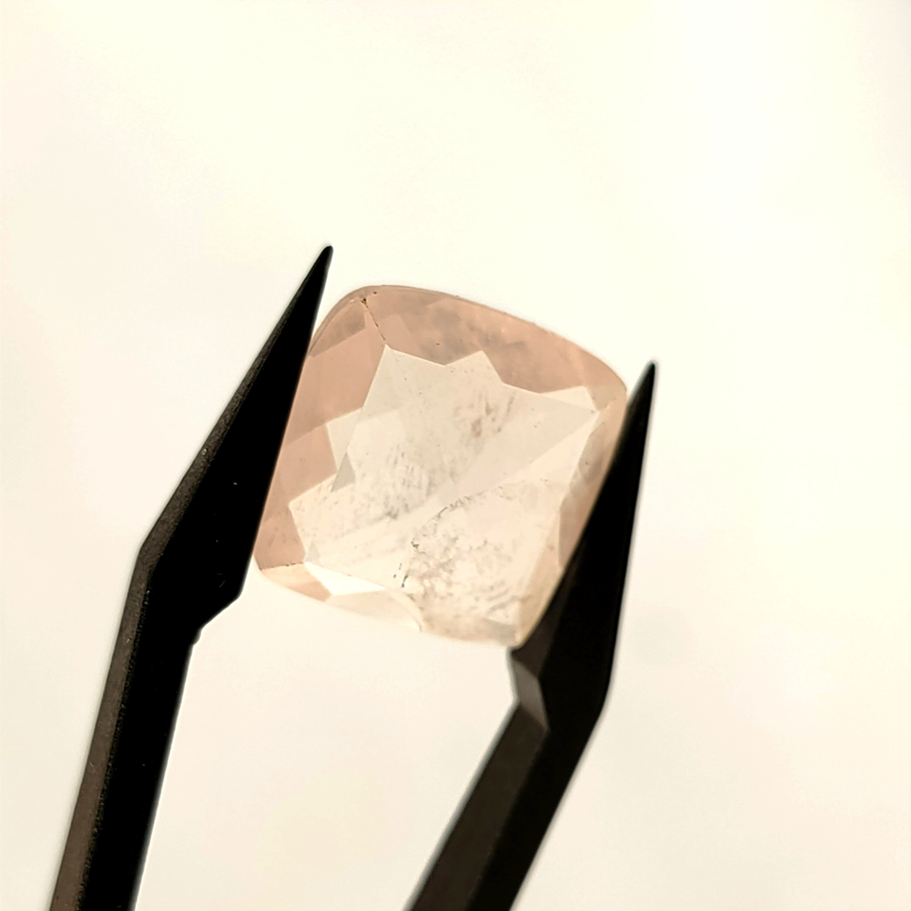 Rozekwarts 13*6.5 | gef. vierkant, rozen| LE275