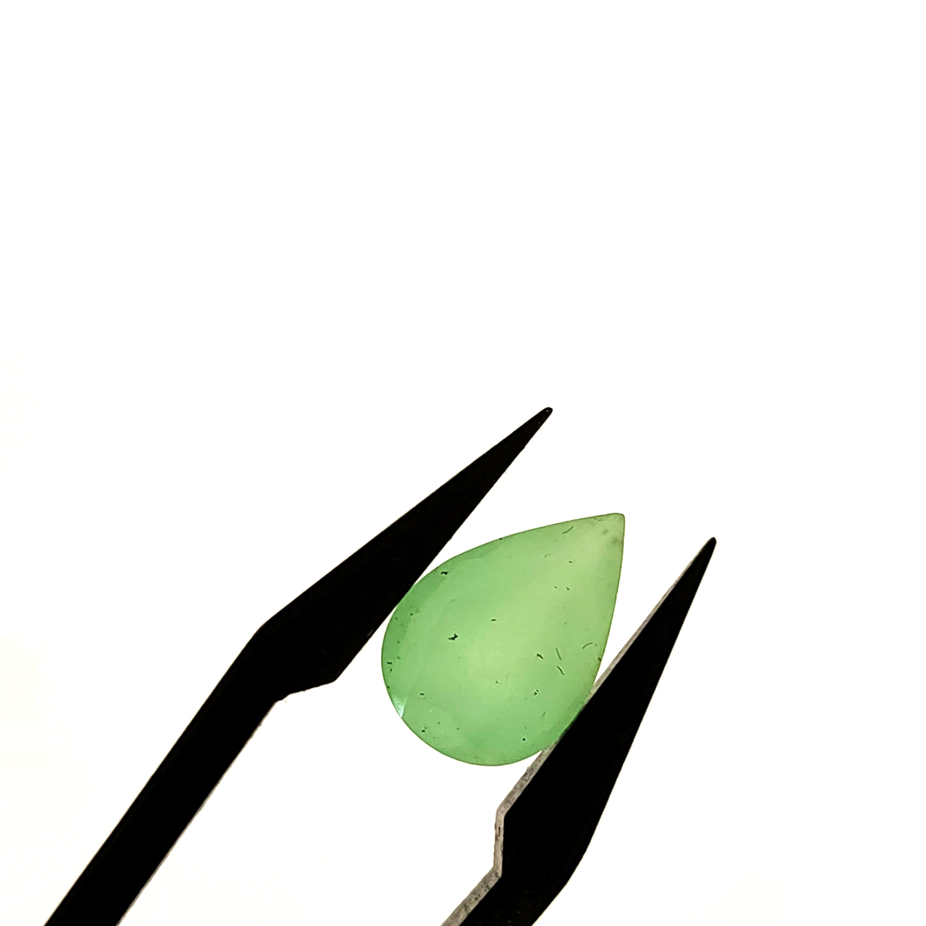 Chrysopraas | 7,8x11x5,7 mm | gef. Druppel | LE441