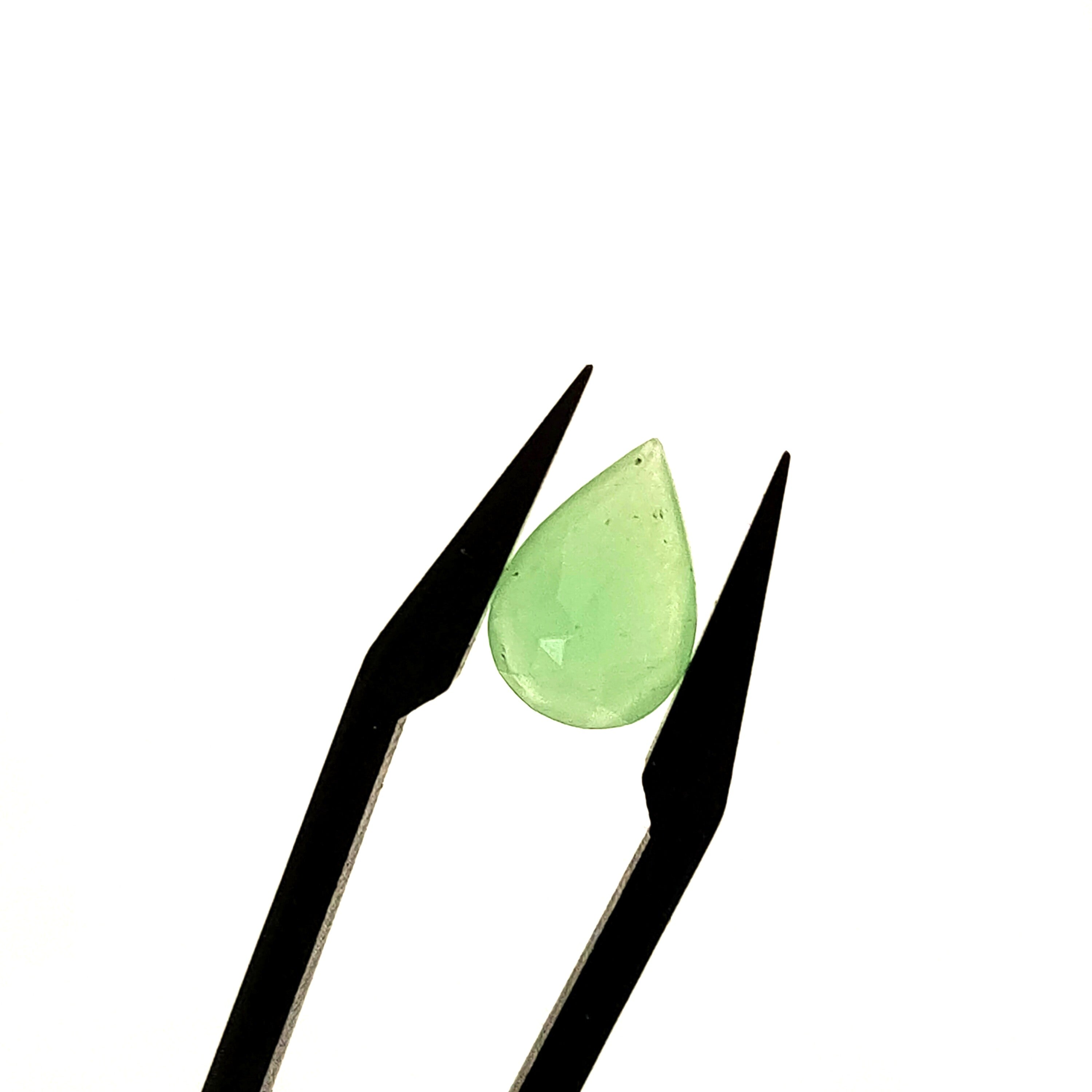 Chrysopraas | 7,8x11x5,7 mm | gef. Druppel | LE441