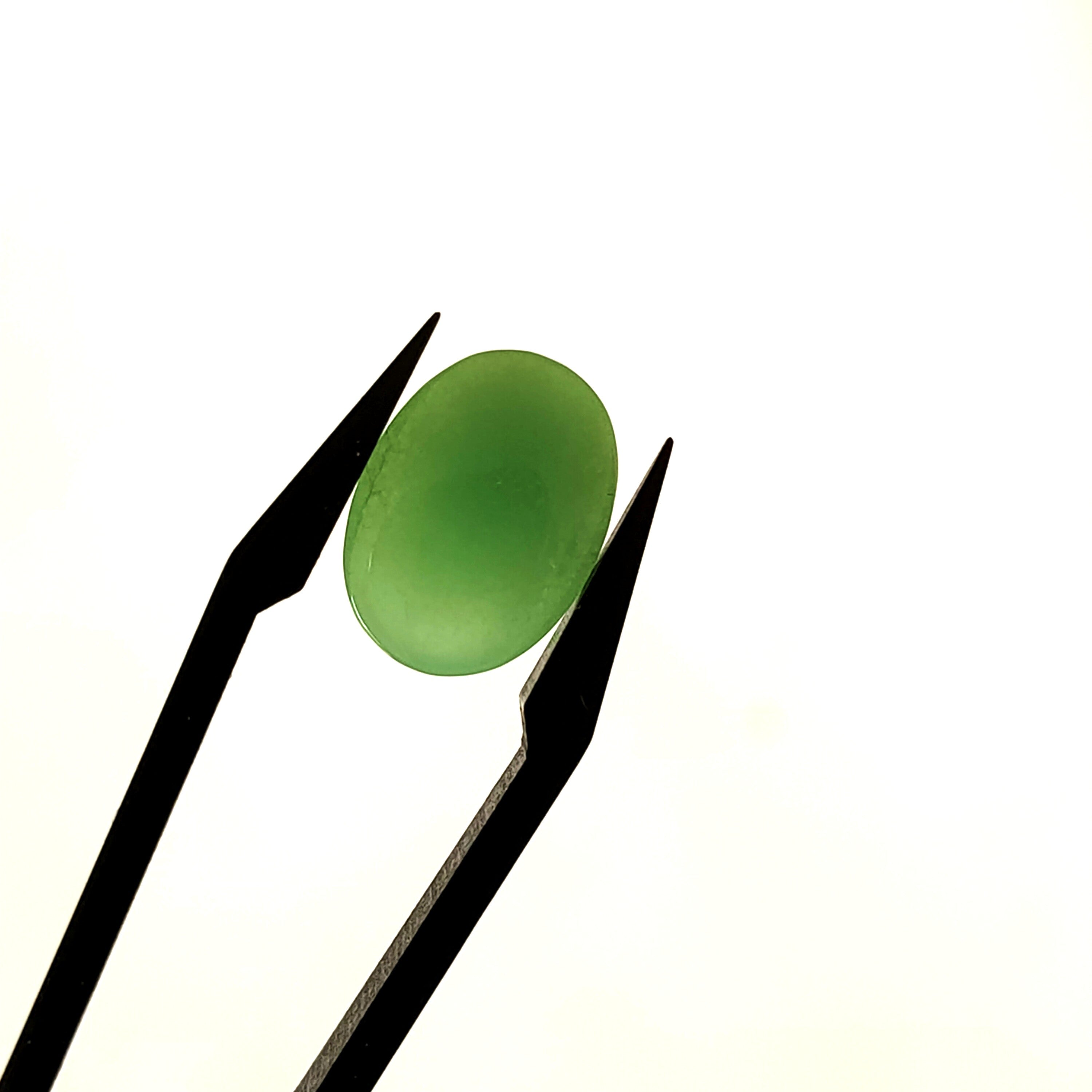 Chrysopraas | 10.8*14.6*5.4 | cab. Ovaal | LE444