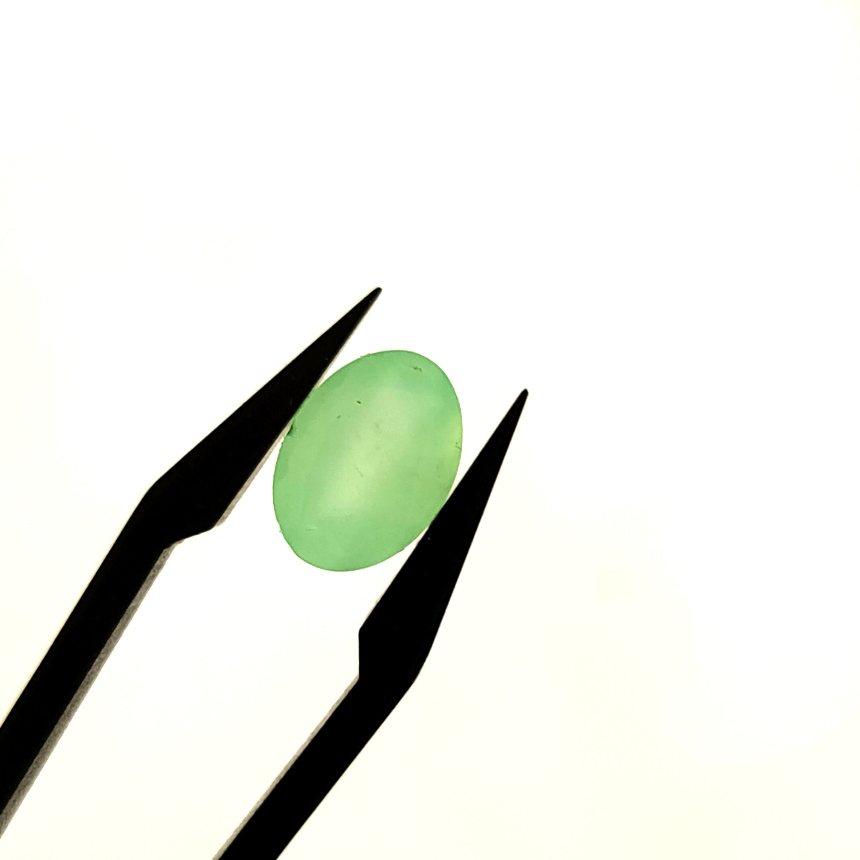 Chrysopraas | 7.8*10.8*5.8 | gef. Ovaal | LE445