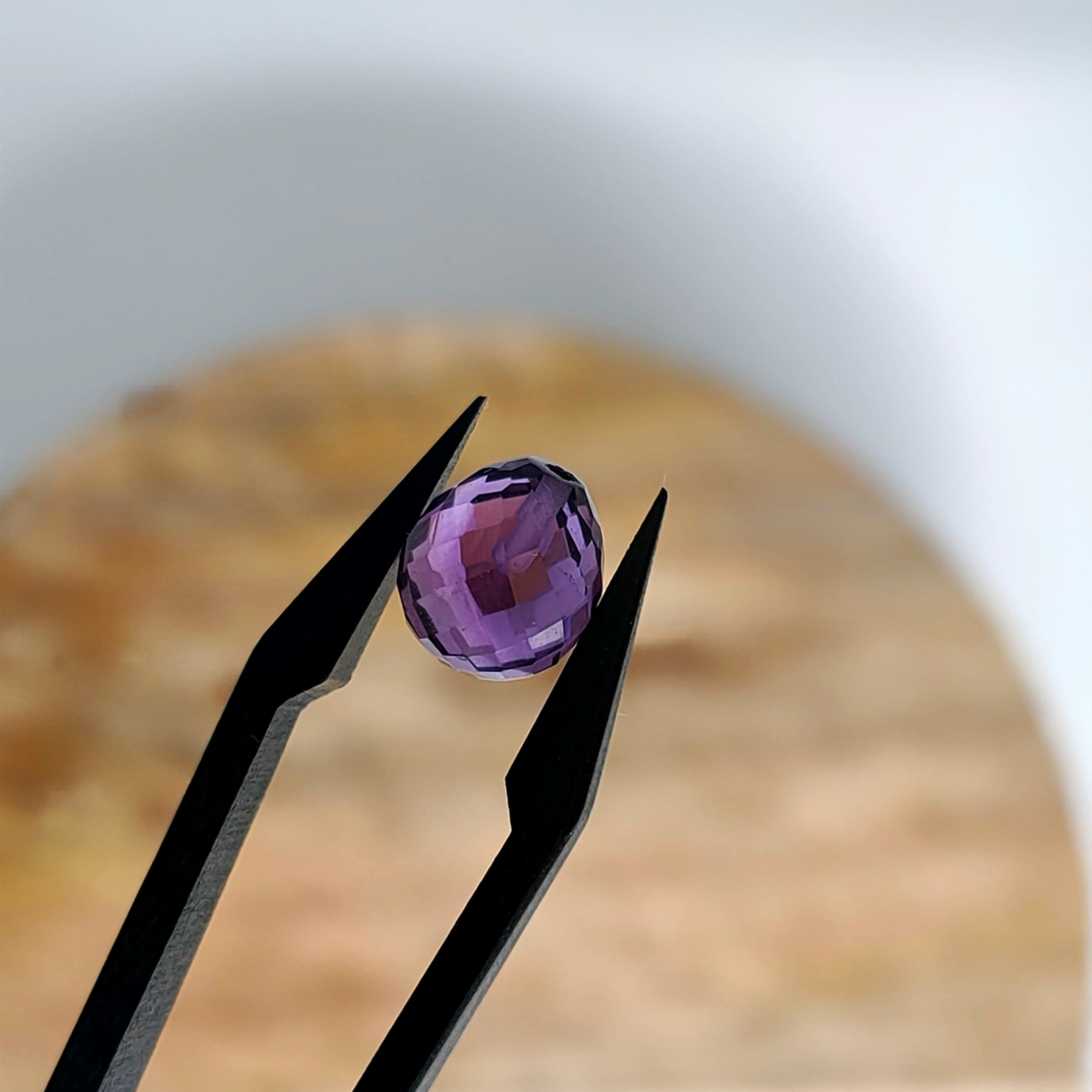 Amethist | 9x8 mm | druppel gef. | LE608