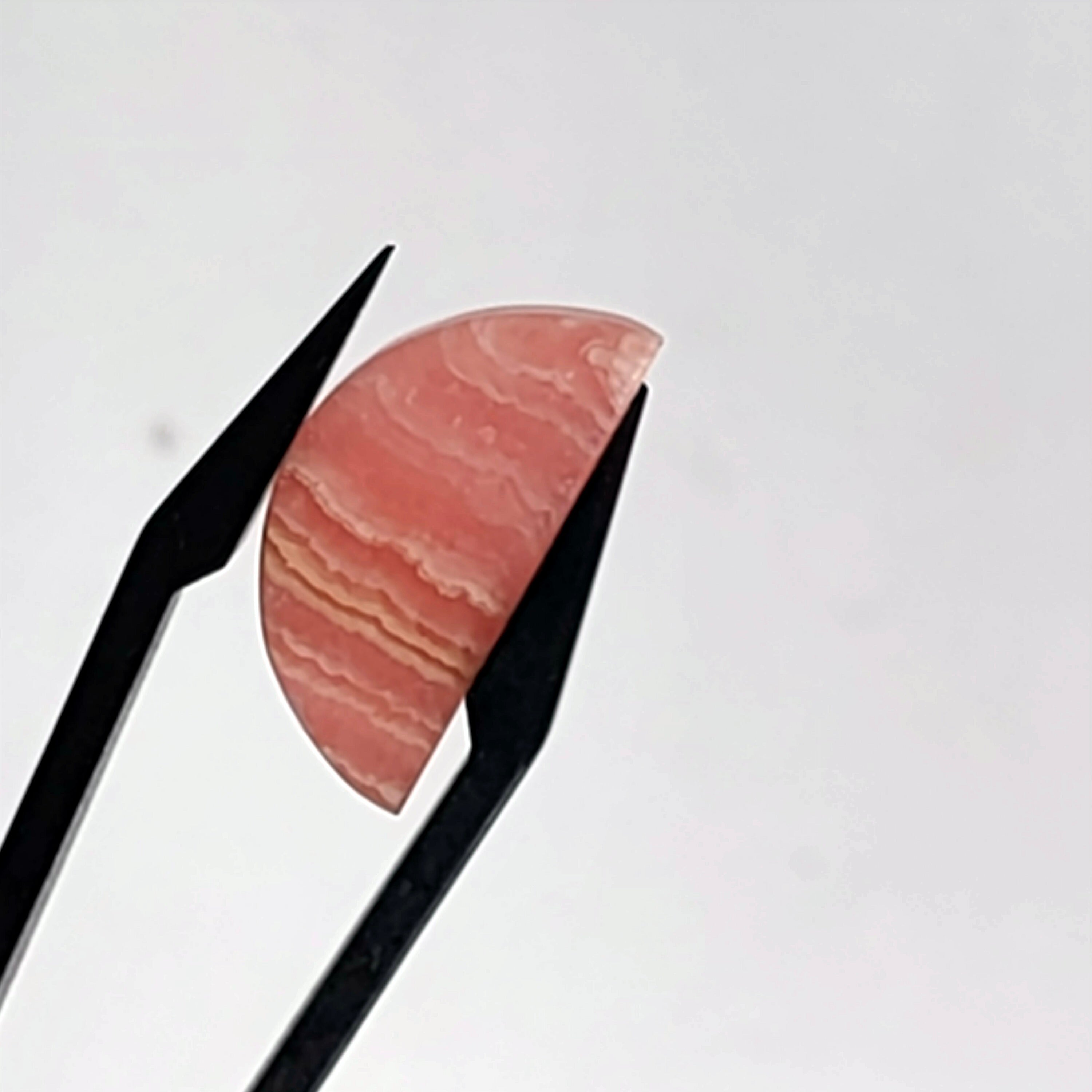 Rhodochrosiet 20x10x2.5 mm | pl. halve maan| LE602