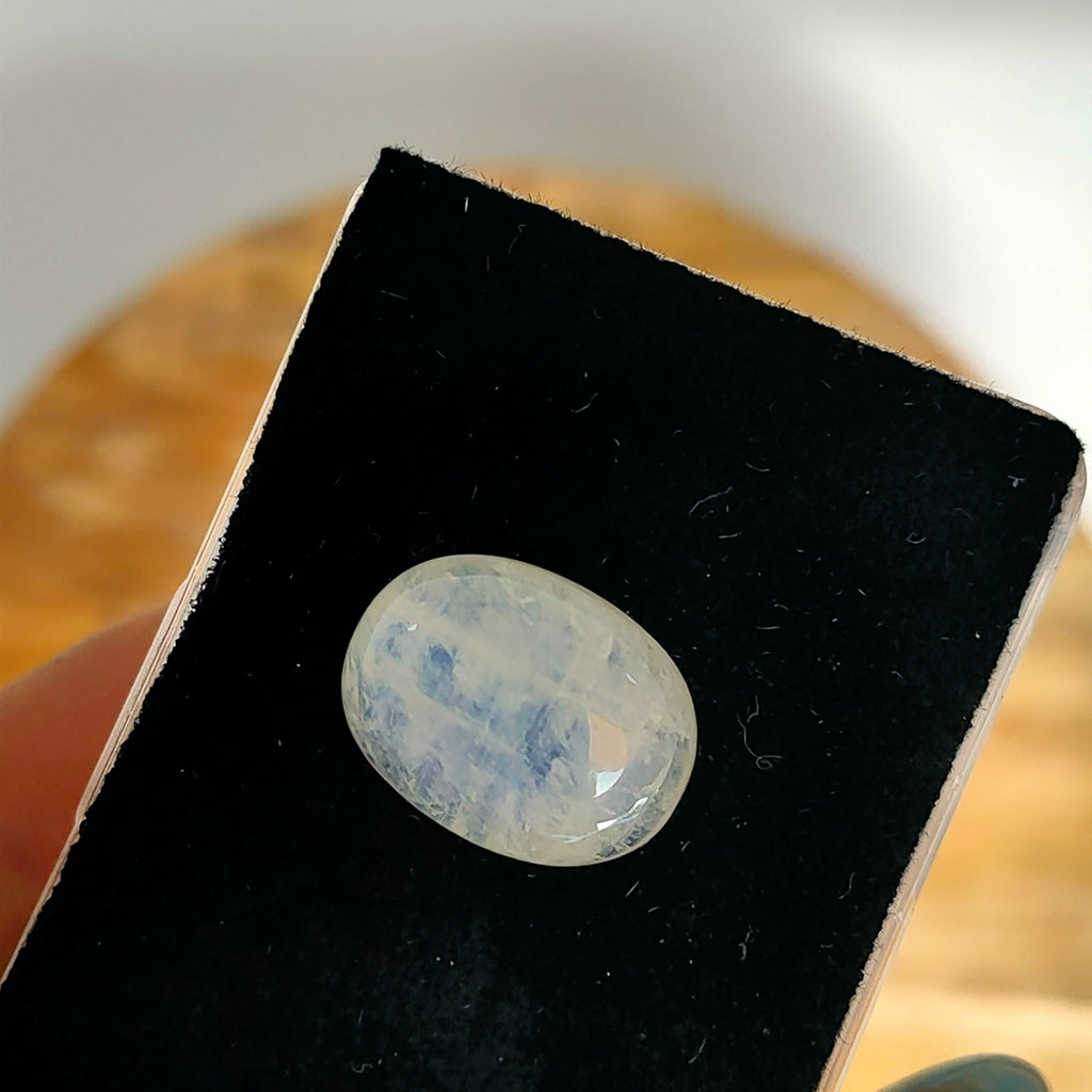 Maansteen 14x10 mm | cab. ovaal  | LE606