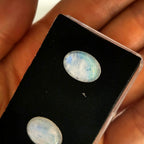 Maansteen 14x10 mm | cab. ovaal  | LE606