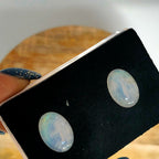 Maansteen 14x10 mm | cab. ovaal  | LE606