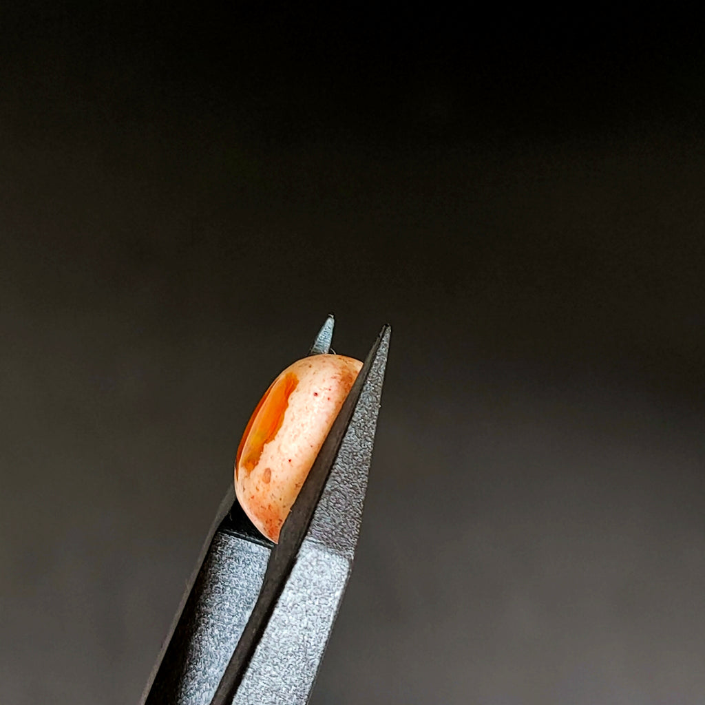 LE329 | Vuur Opaal 9*12*5.2mm | cab. ovaal