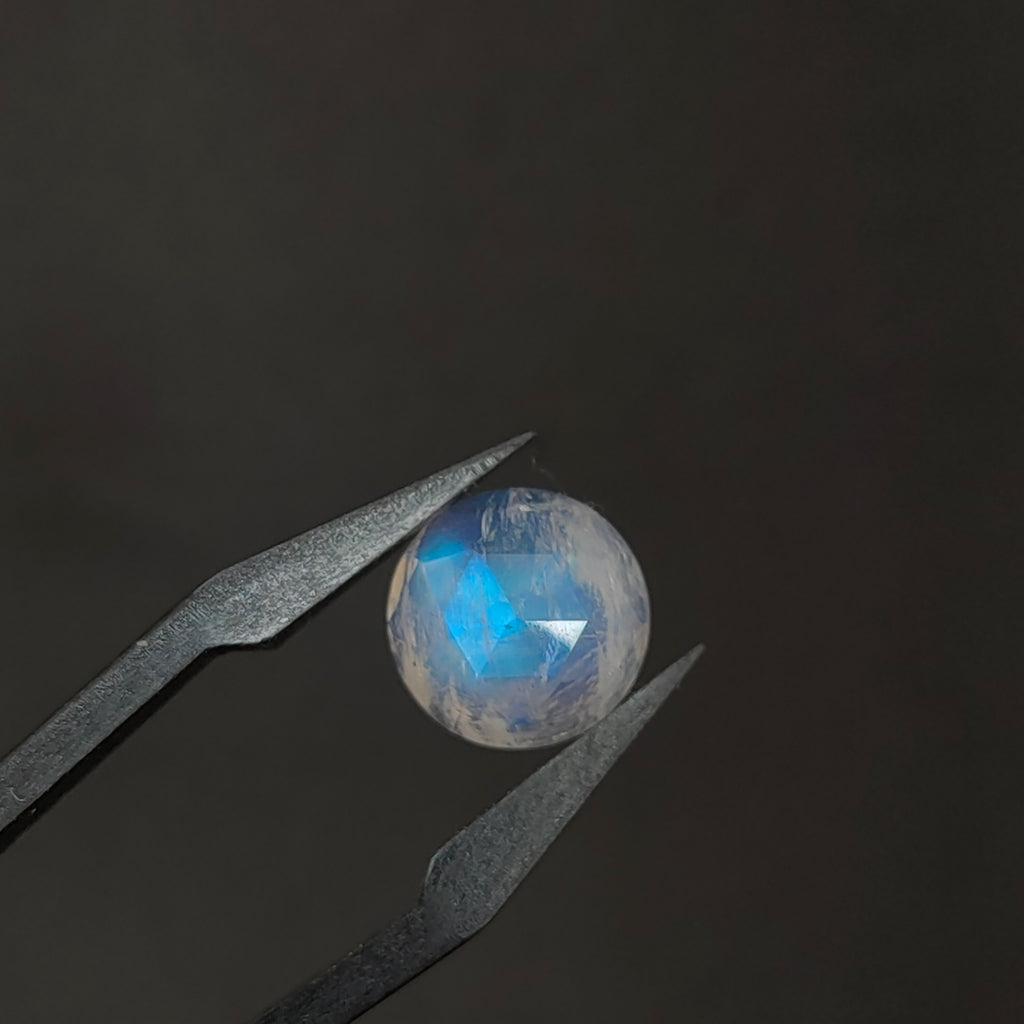 Maansteen 11x5 mm | cab. rond | LE609