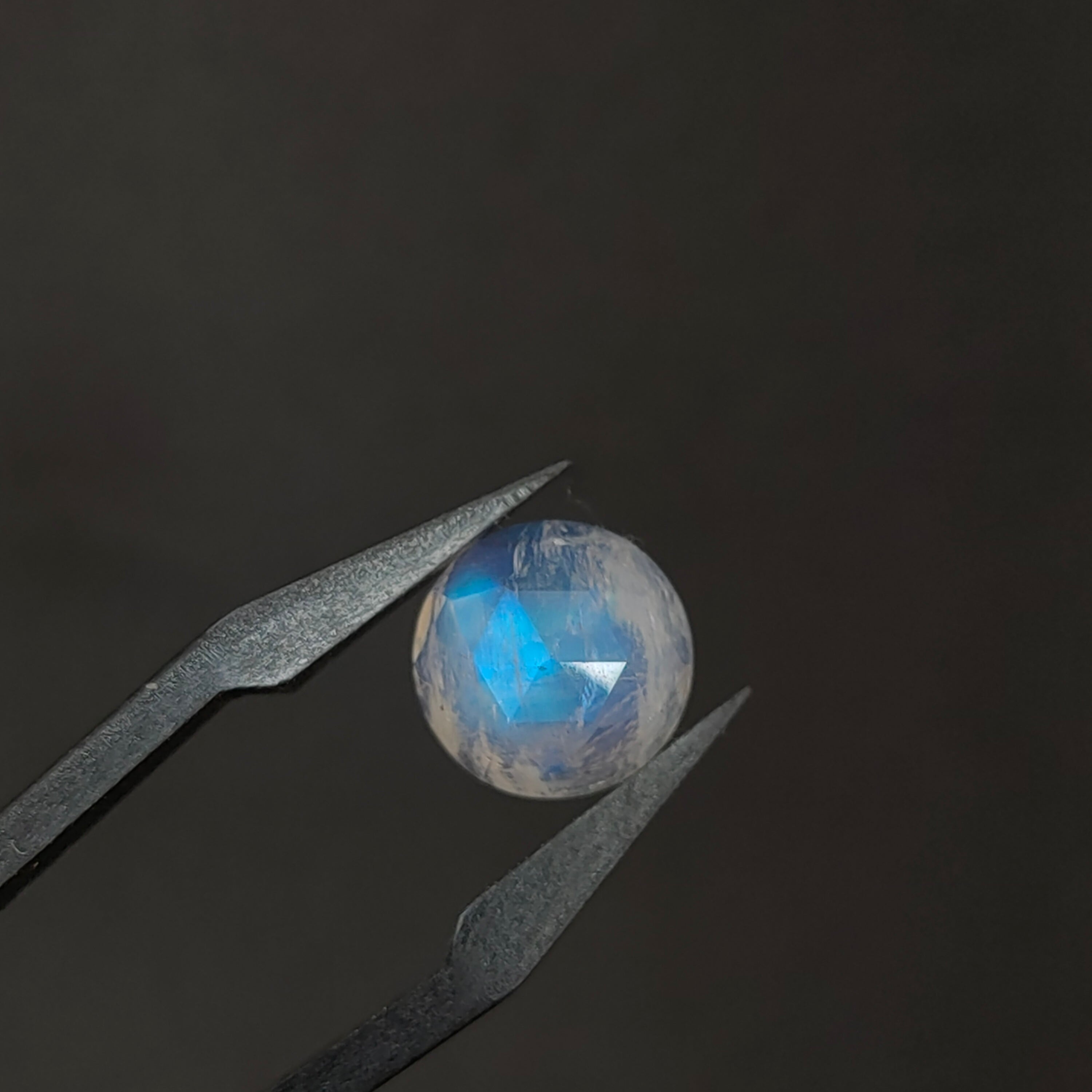 Maansteen 11x5 mm | cab. rond | LE609