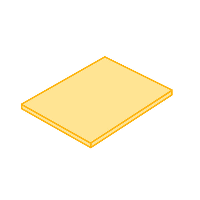 Messing plaat, 0.8 mm, 10x10 cm