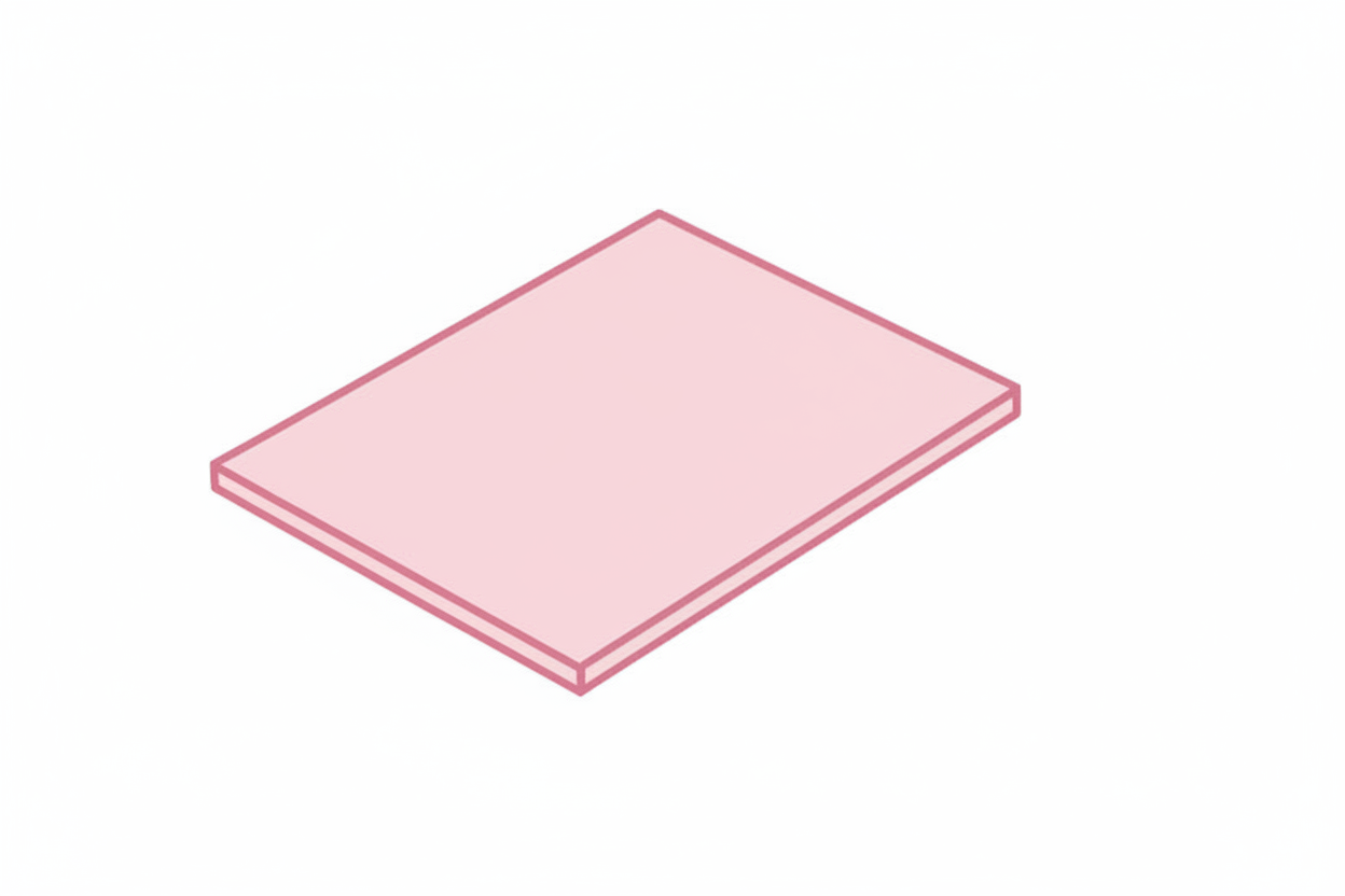 Koper plaat, 0.6 mm, 10x10 cm