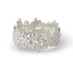 PRE ORDER - zilveren Ring 'Flowers'