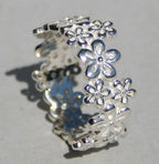 PRE ORDER - zilveren Ring 'Flowers'